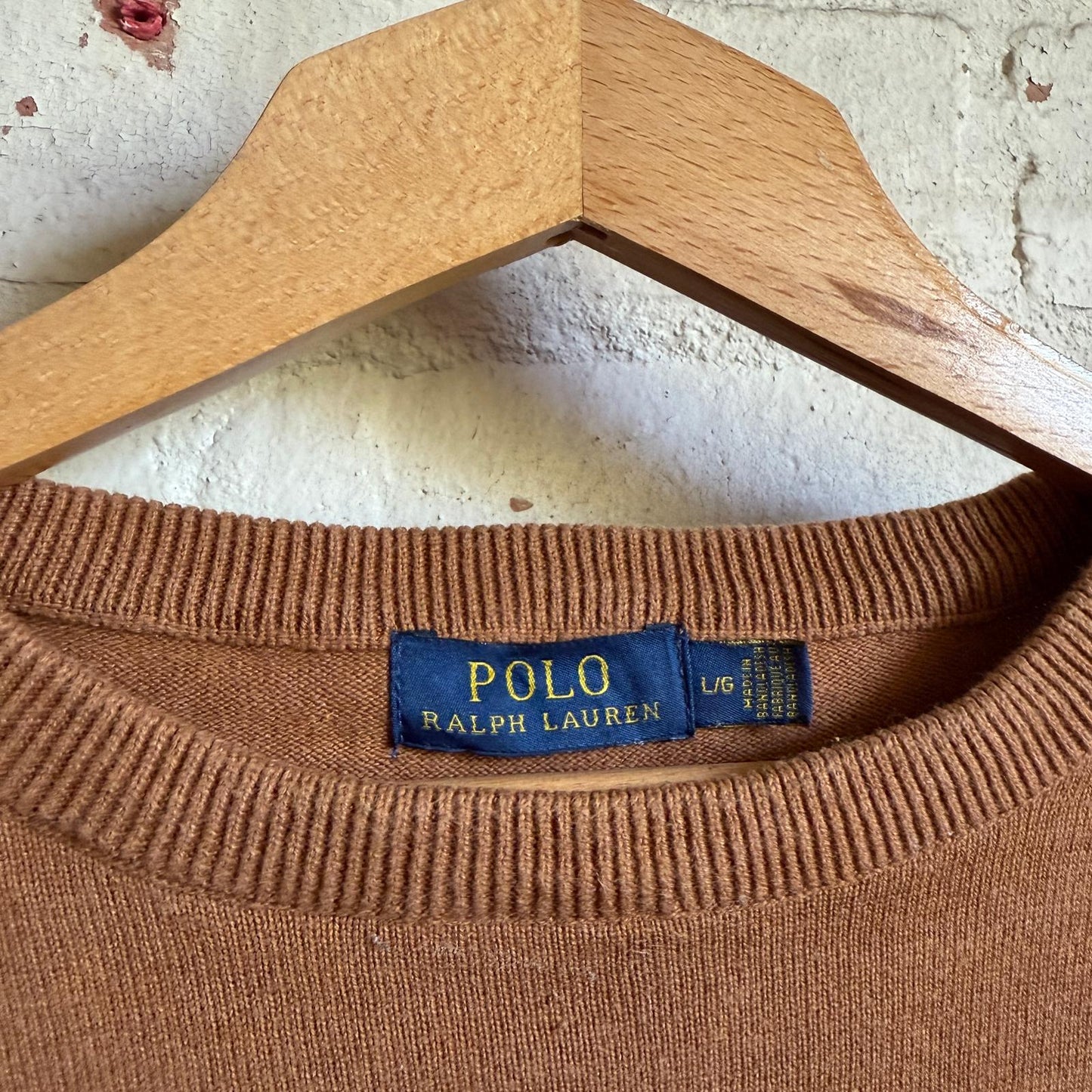 Brown Ralph Lauren Knitted Sweater Jumper