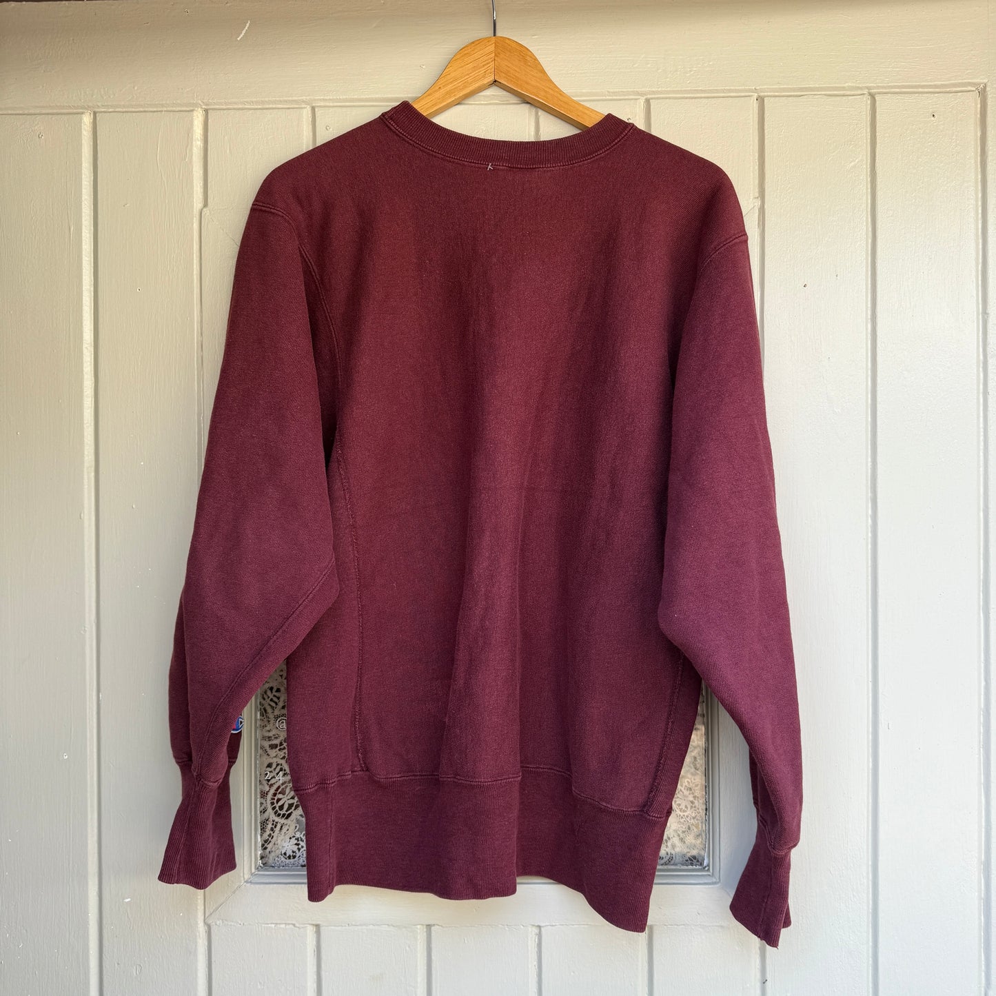 1990s Maroon Champion College Reverse Weave Sweatshirt