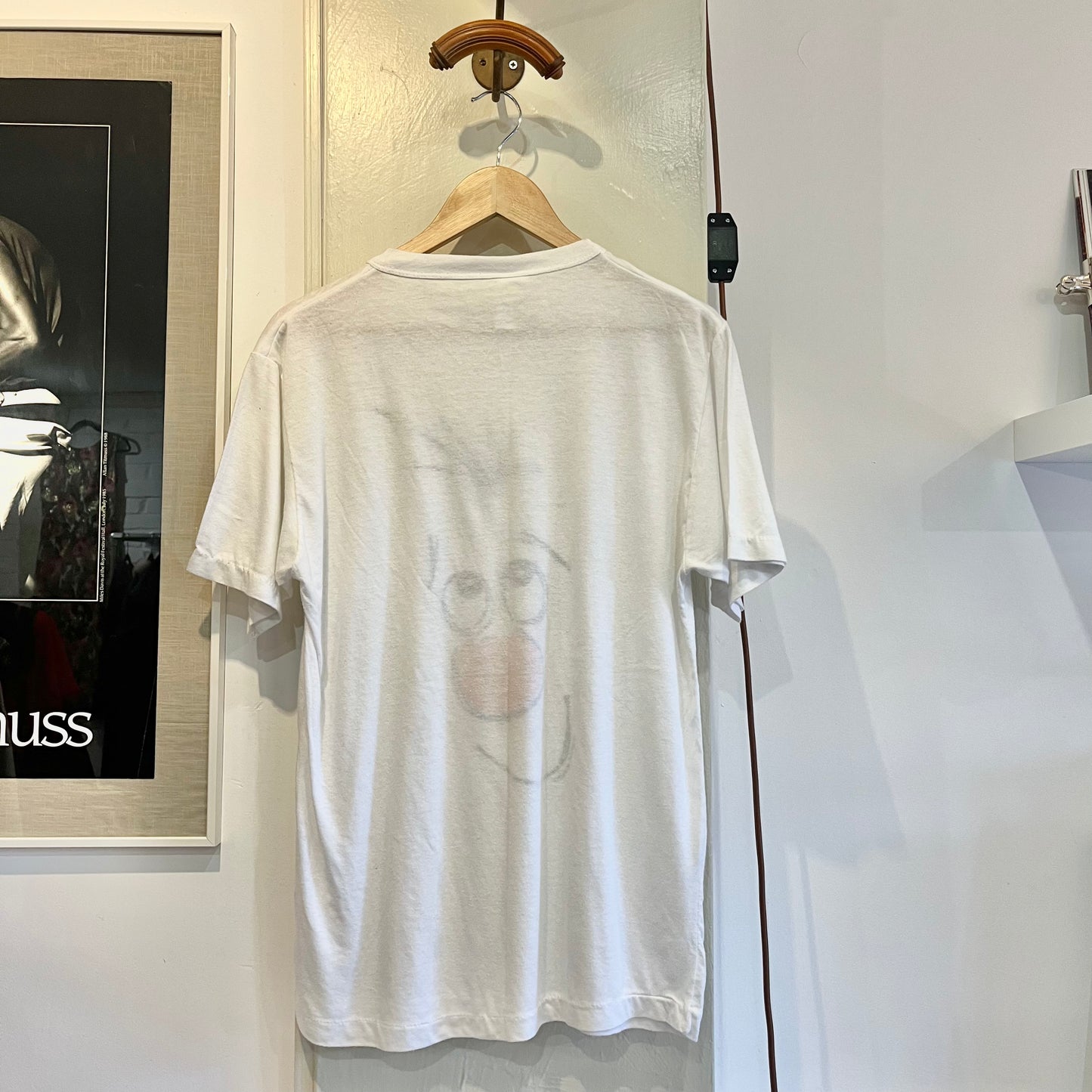 1980s White Graphic Comic Relief T-shirt