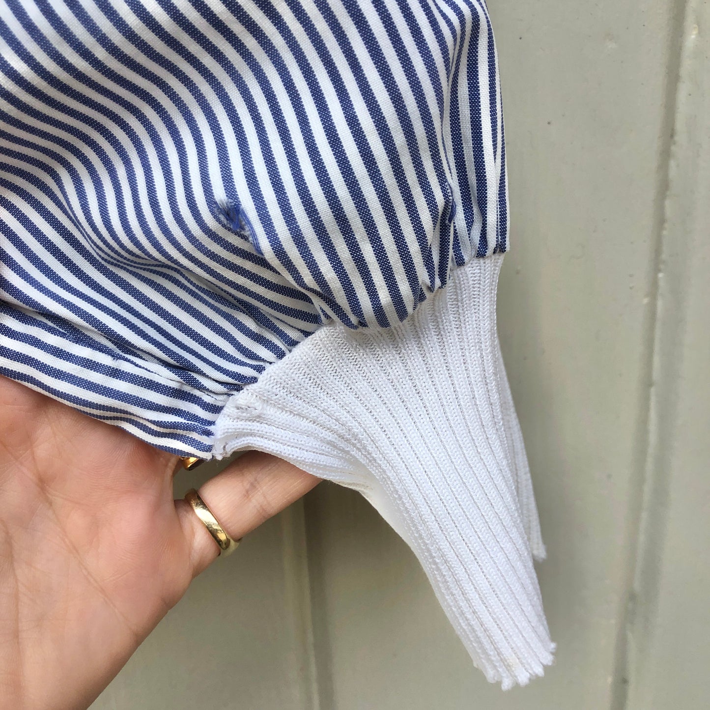1960s Italian Striped Sweatshirt Top