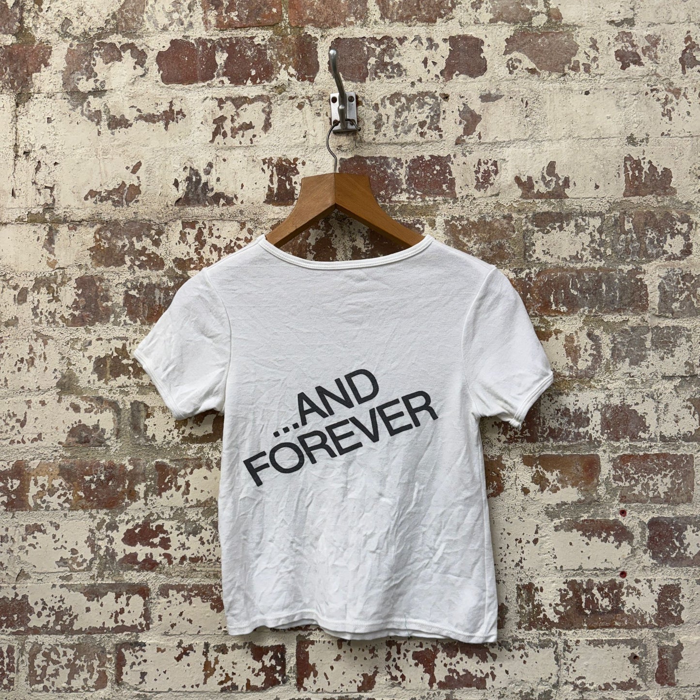 1970s White Graphic ‘Now’ T-shirt