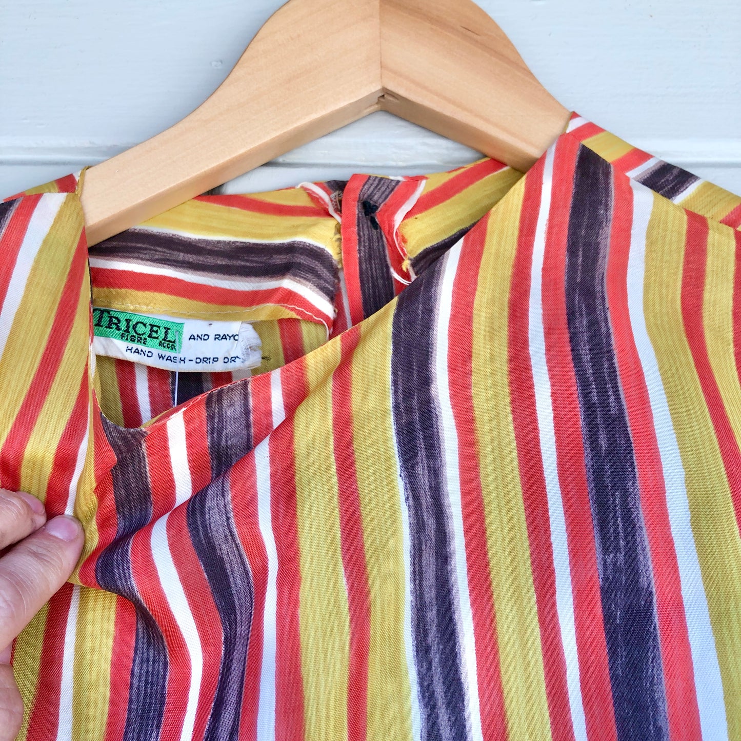 Unique Satin Stripe Top
