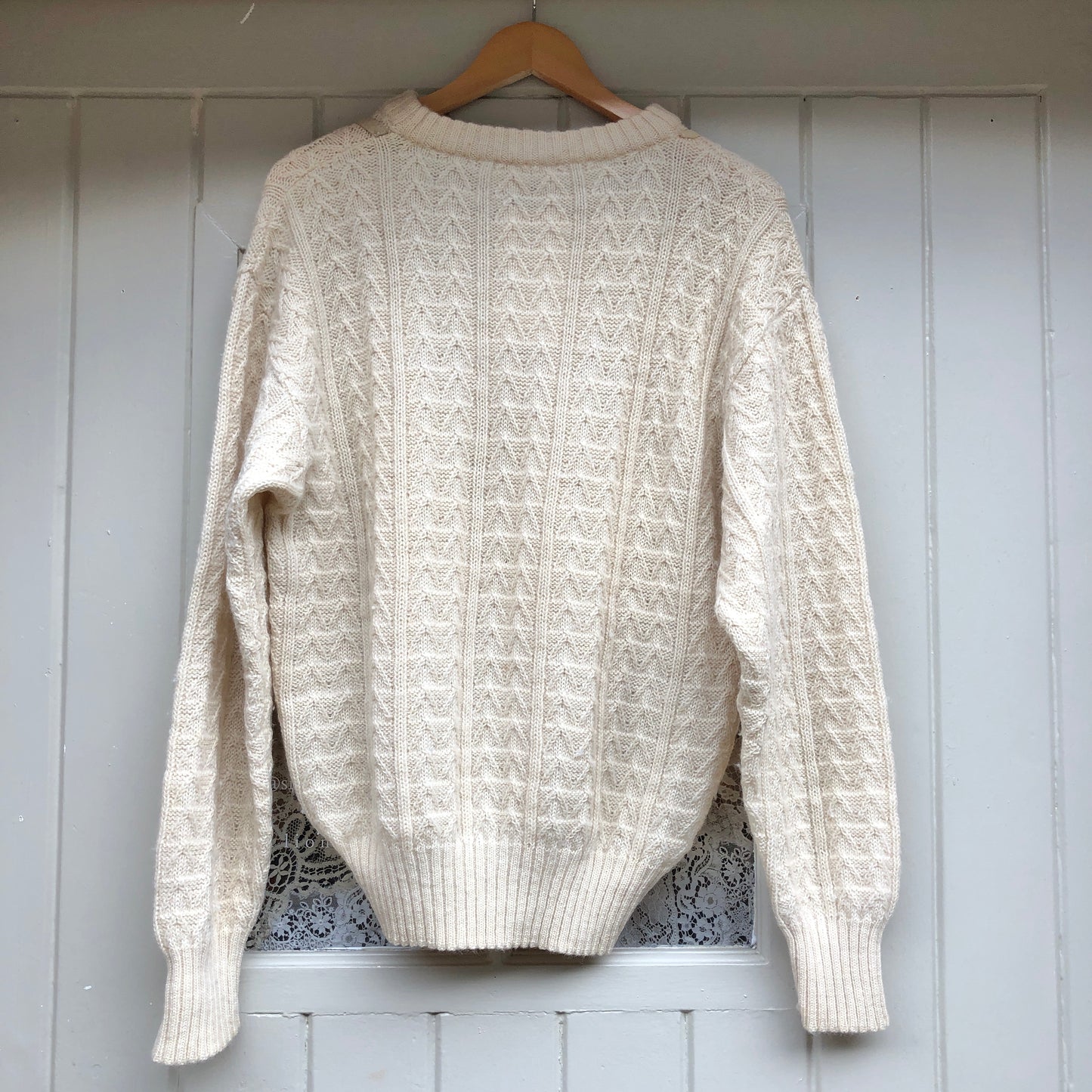 1970s Cream Knitted Jumper