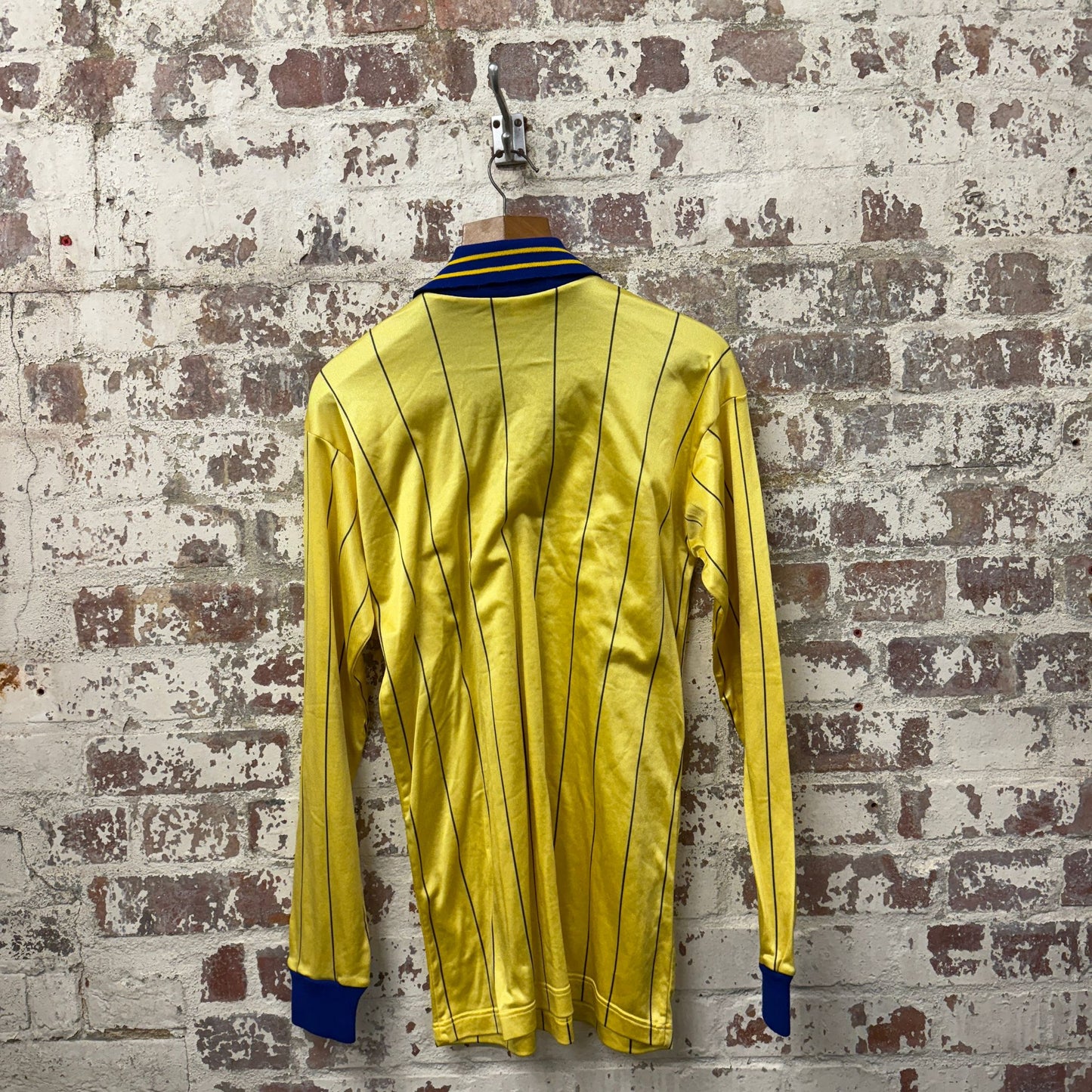 1970s Yellow Striped Football Template Shirt Top