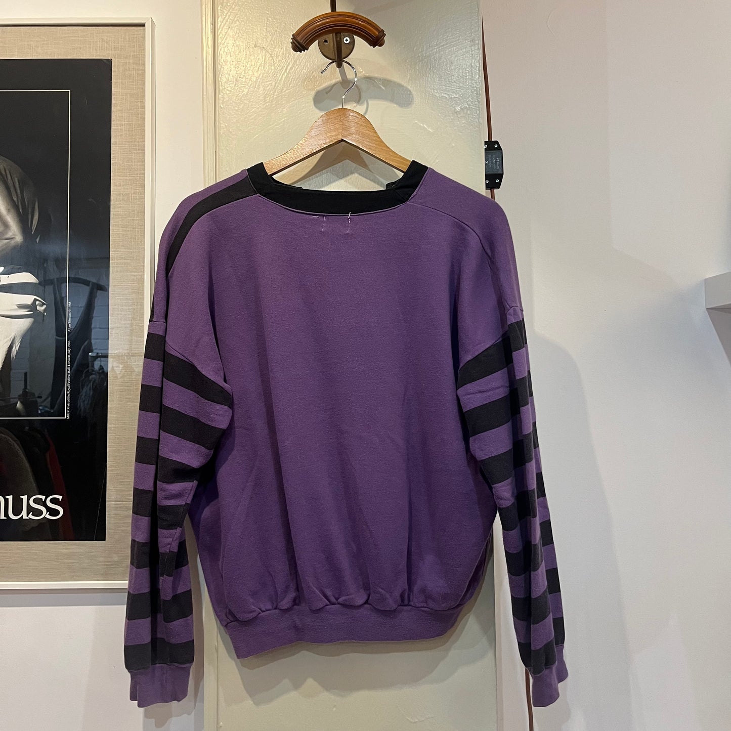 1980s Purple Graphic Arizona Football Sweatshirt