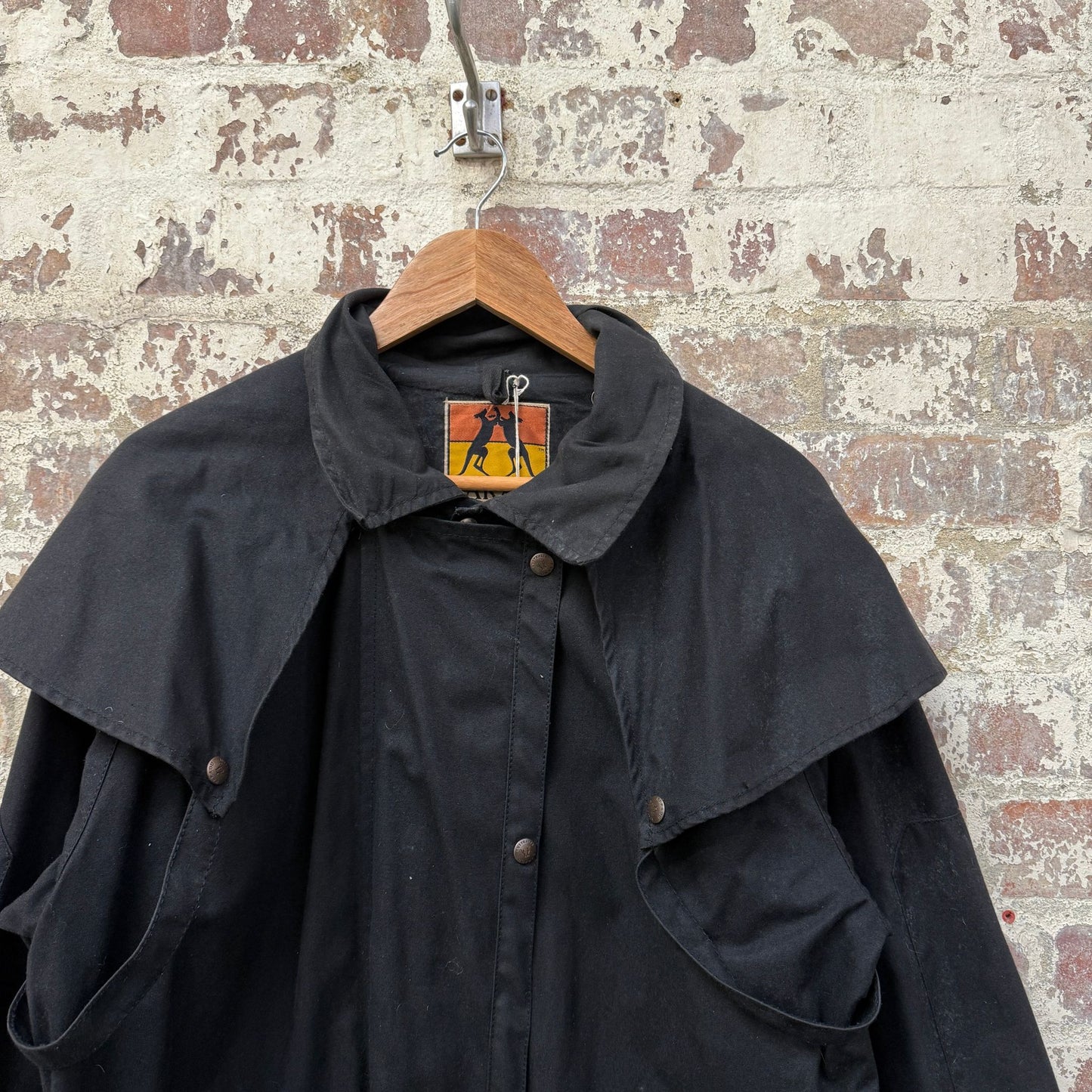 Vintage Black Wax Australian Jacket