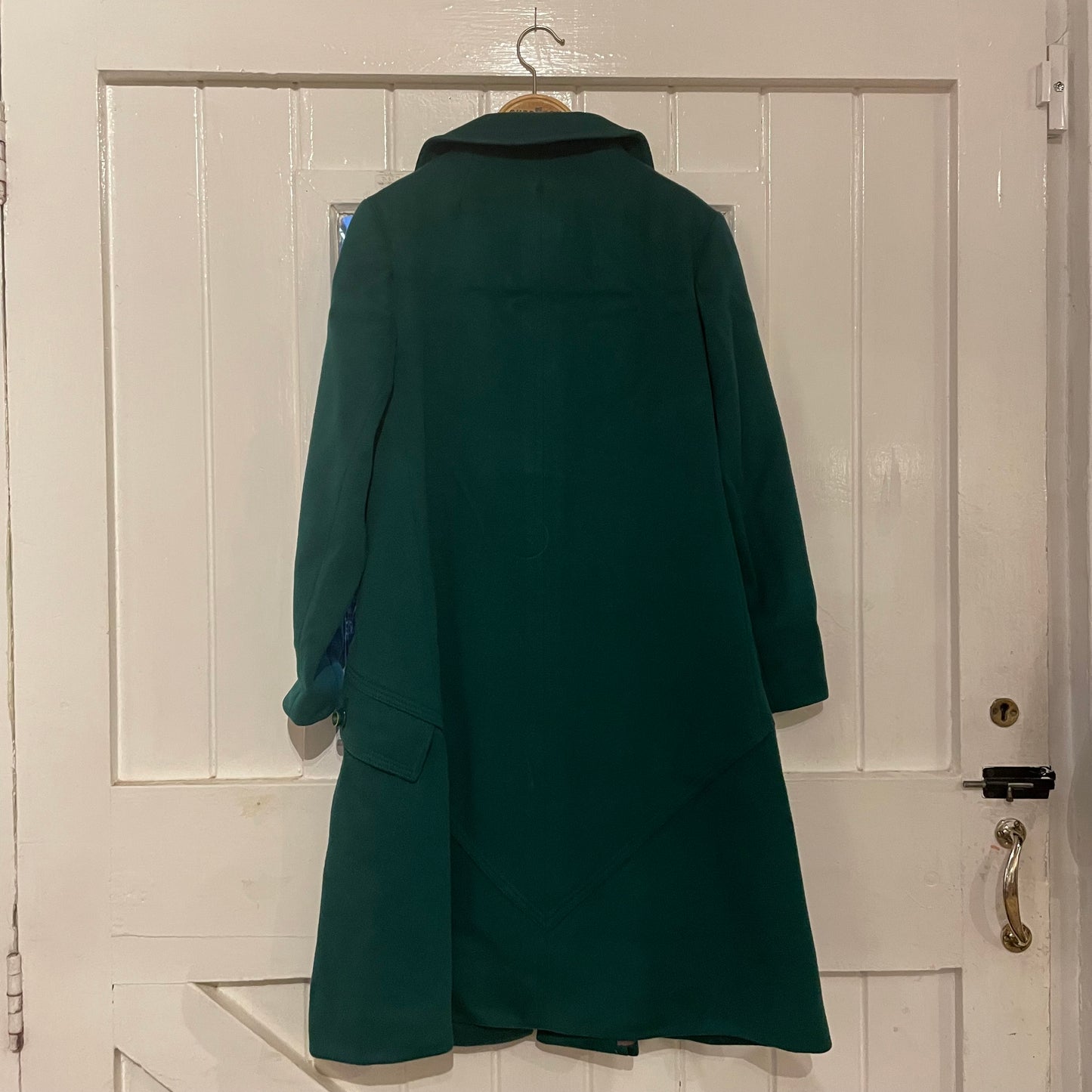 1950s Green Louis Feroud Wool Long Coat