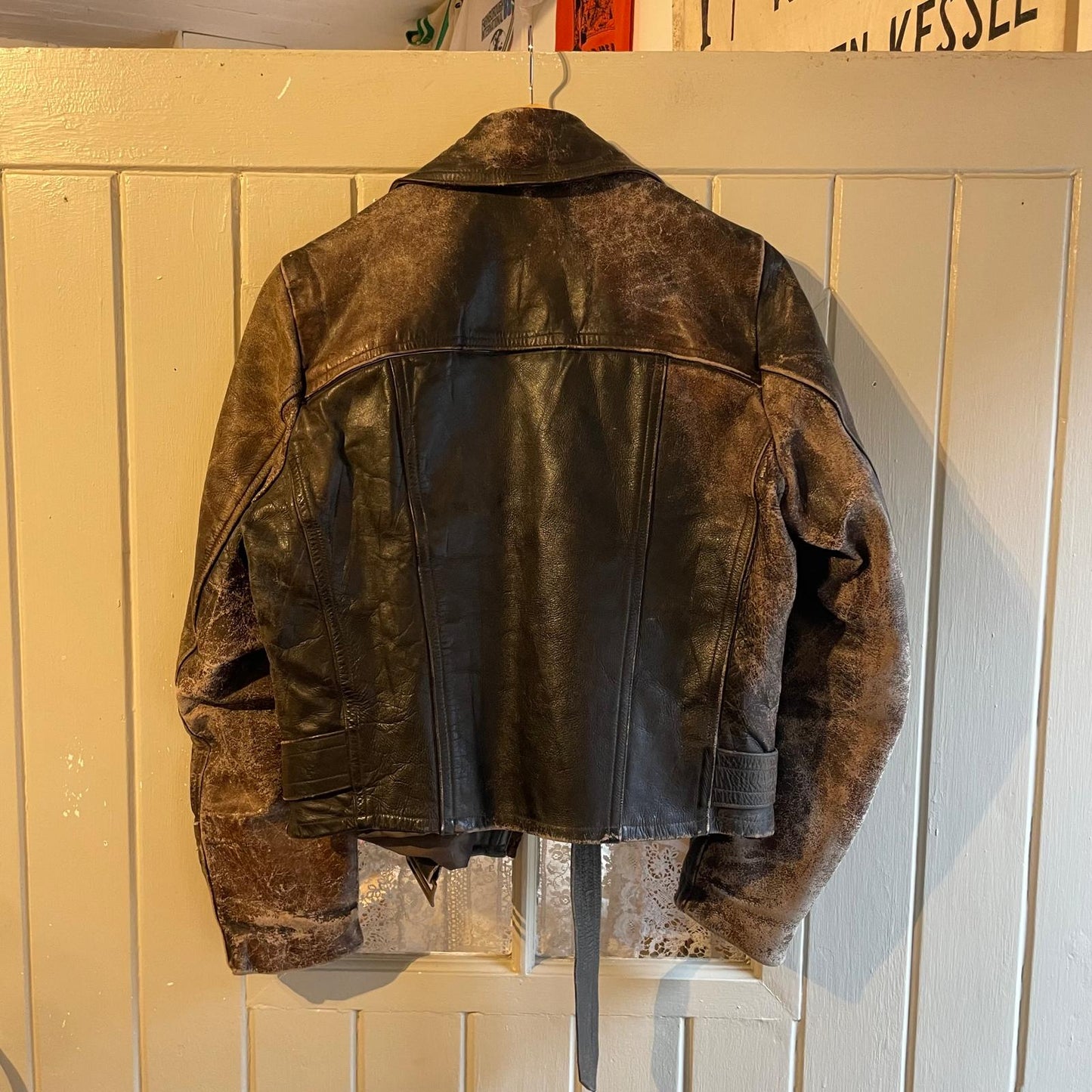 1950s 1960s Black Leather german / British Jacket