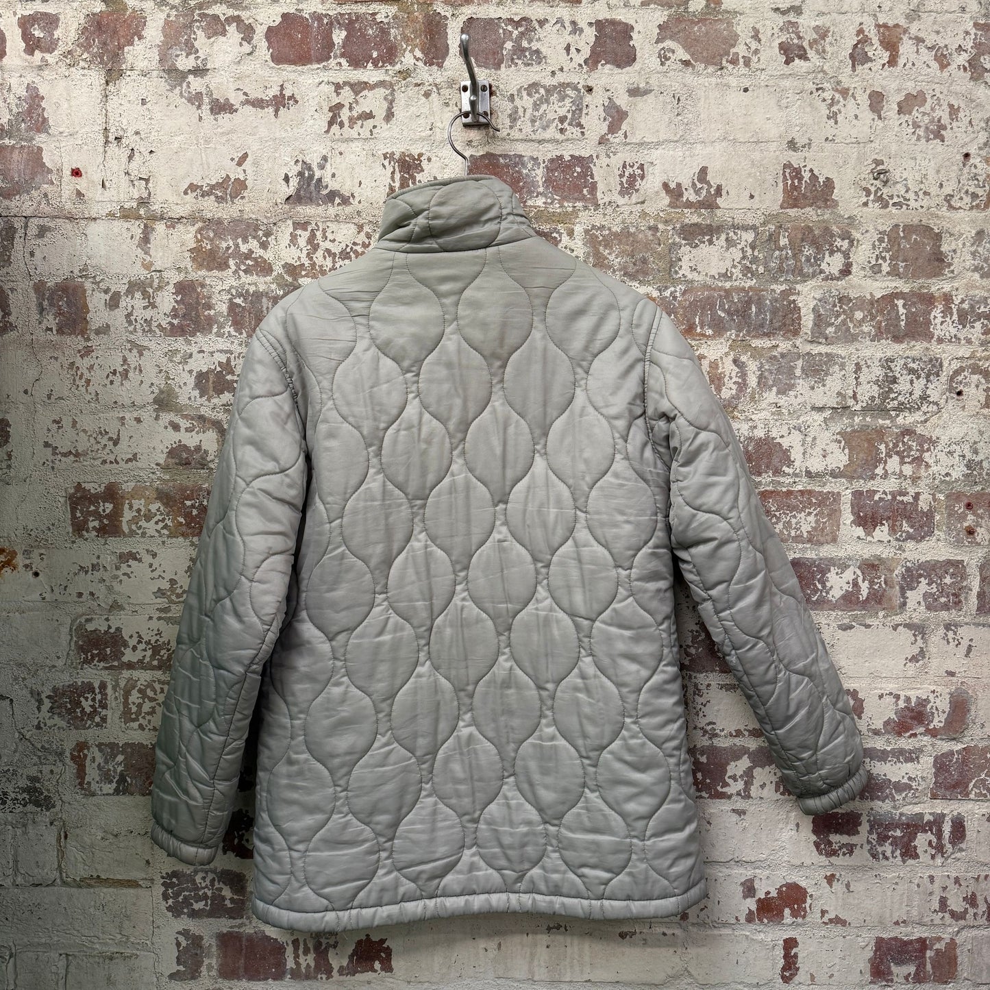 2000s Grey Quilted Nike Jacket