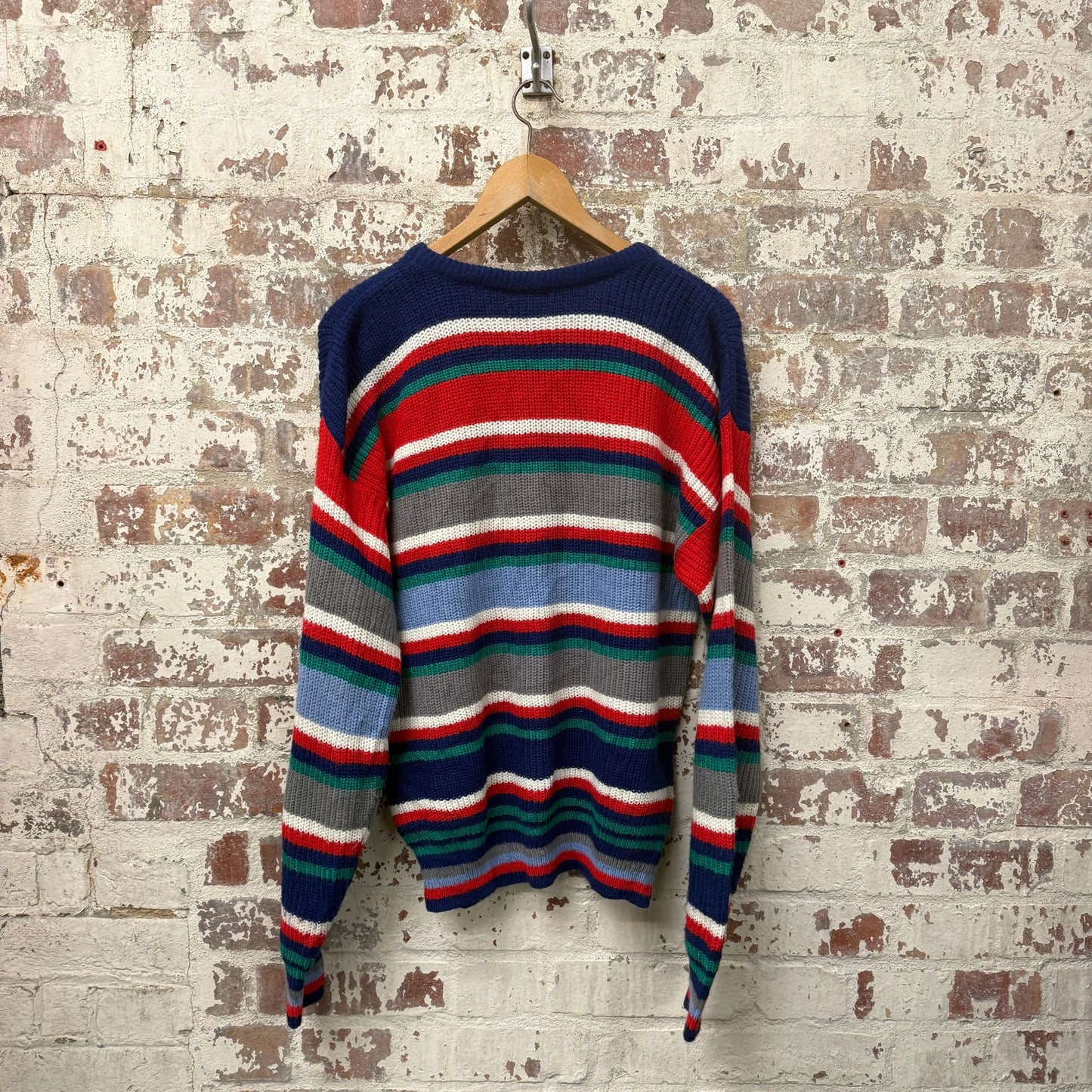 1980s Lee Stripe Knitted Wool Jumper