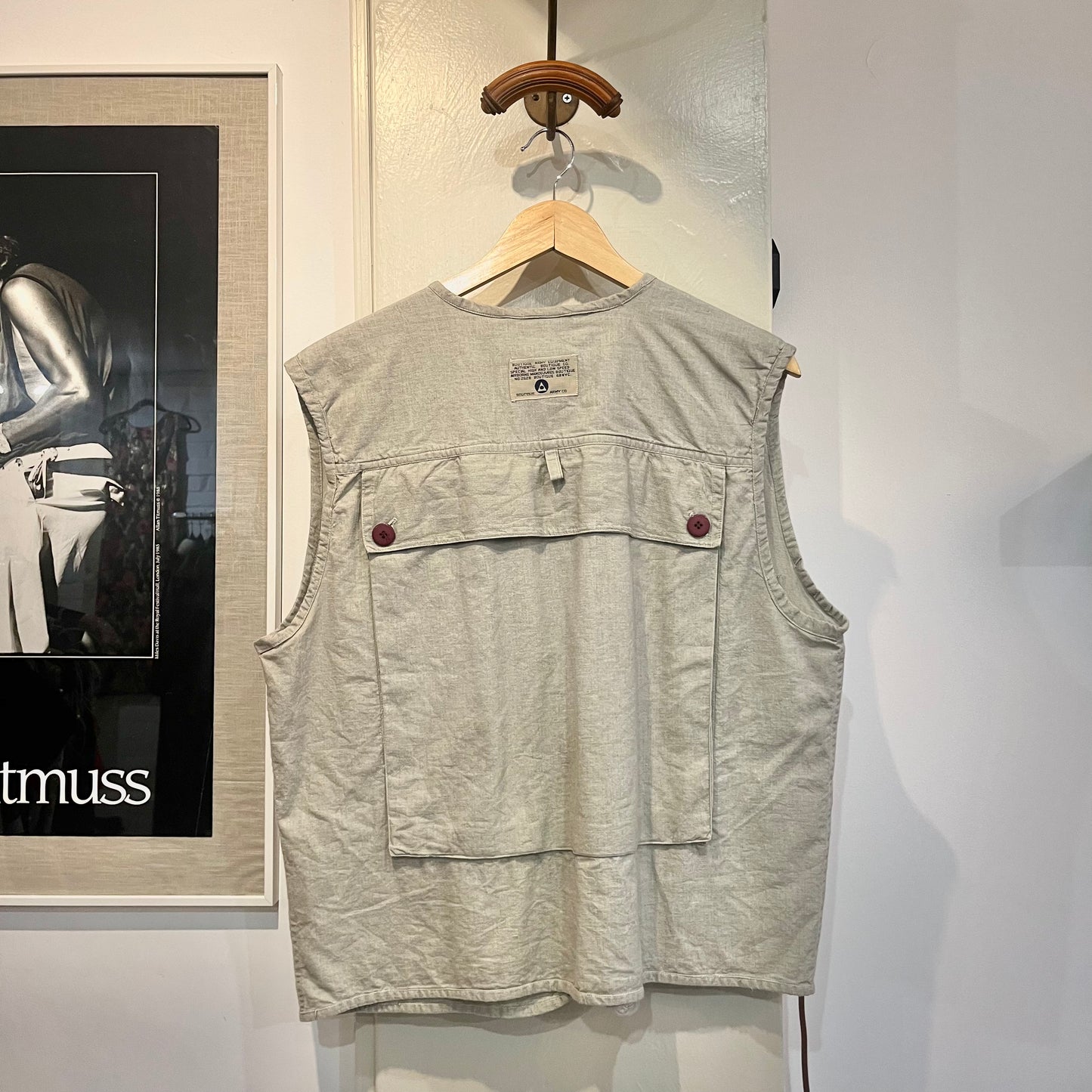 1980s Army Equipment Utility Gilet Vest