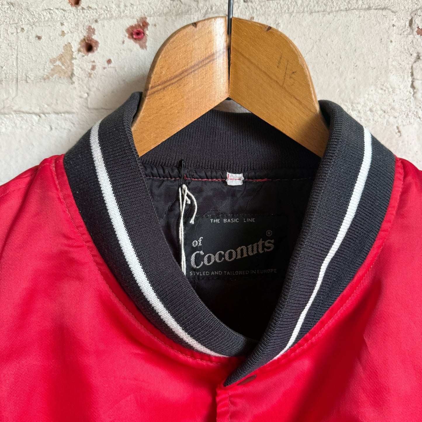 1980s Red College Bomber Jacket