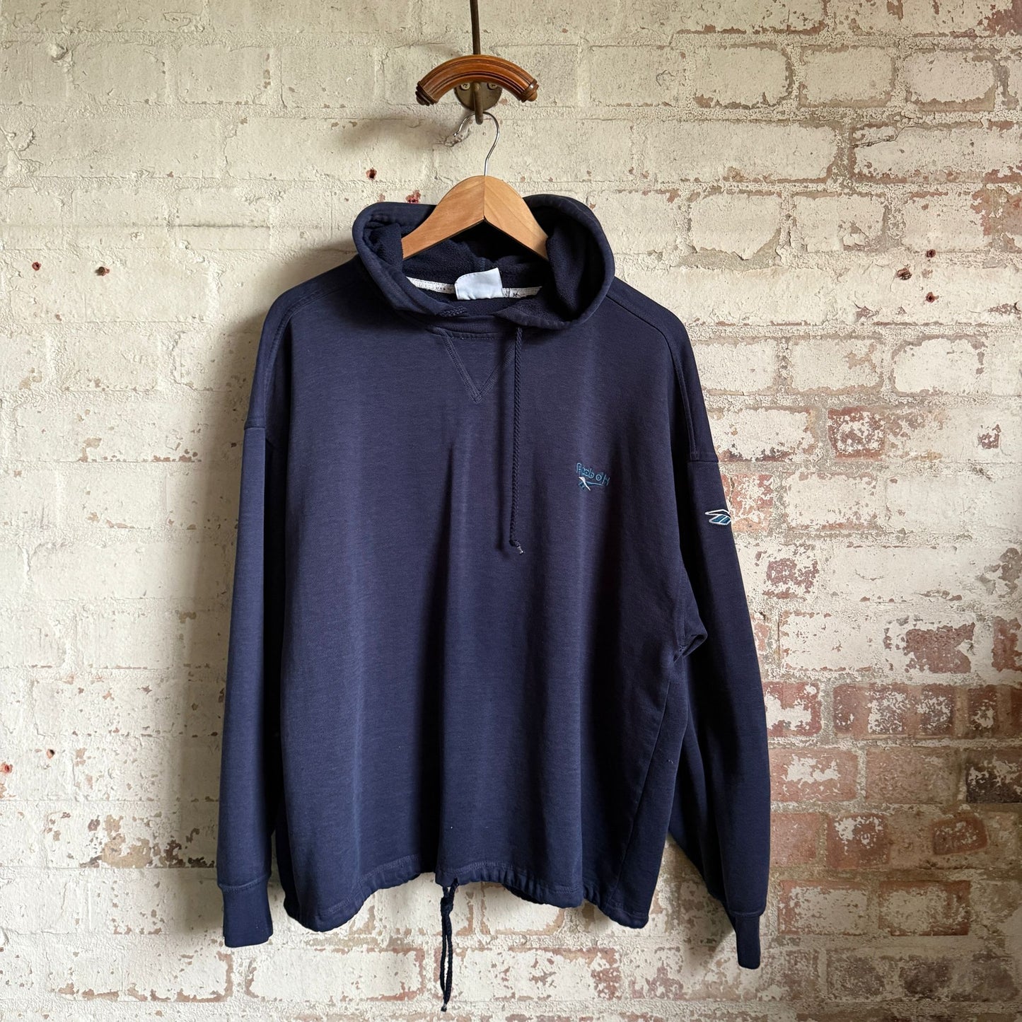 1990s Navy Reebok Hoodie Jumper