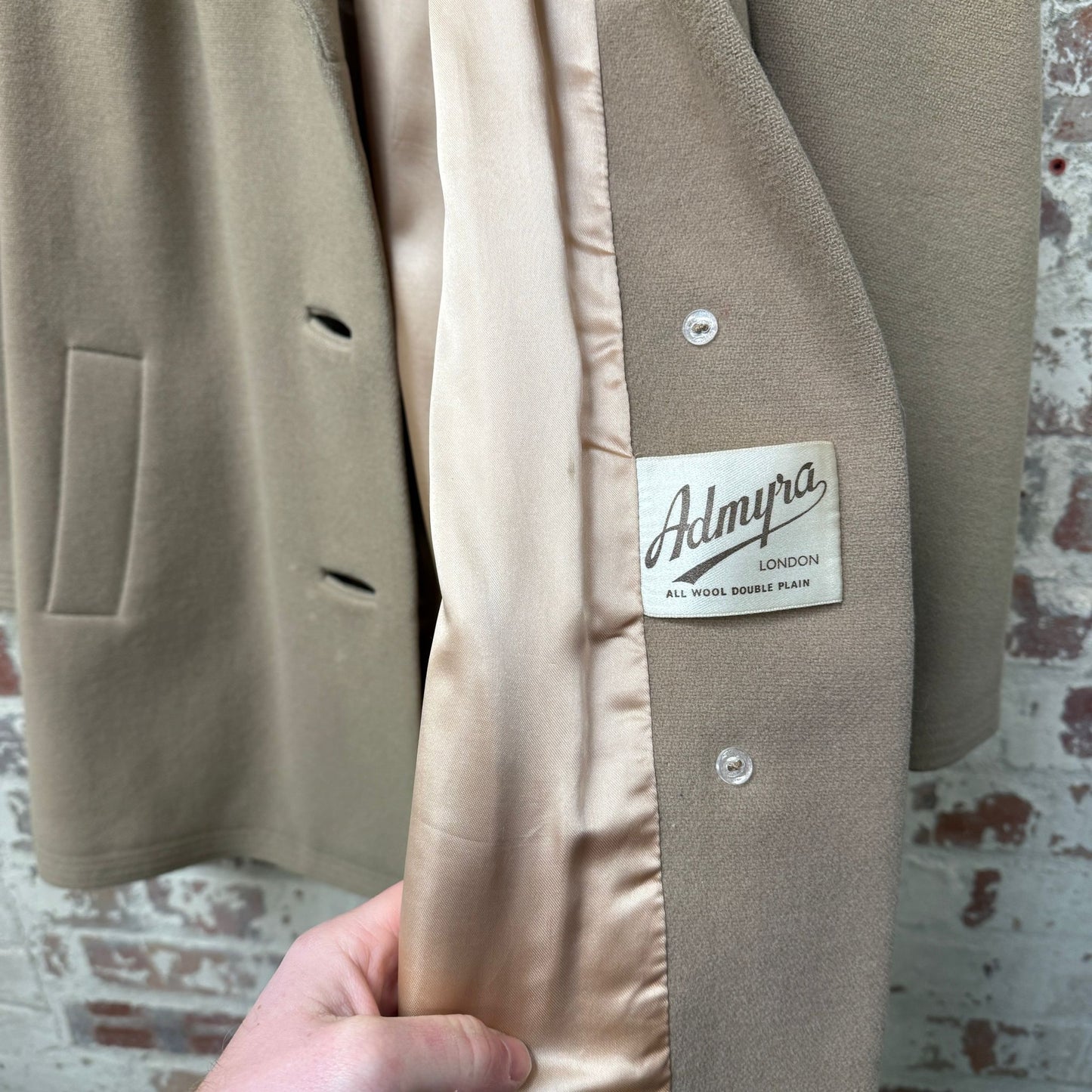 1950s Cream Wool Coat