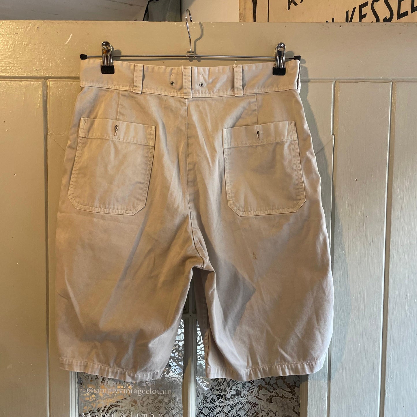 1990s Stone Island Cream Shorts