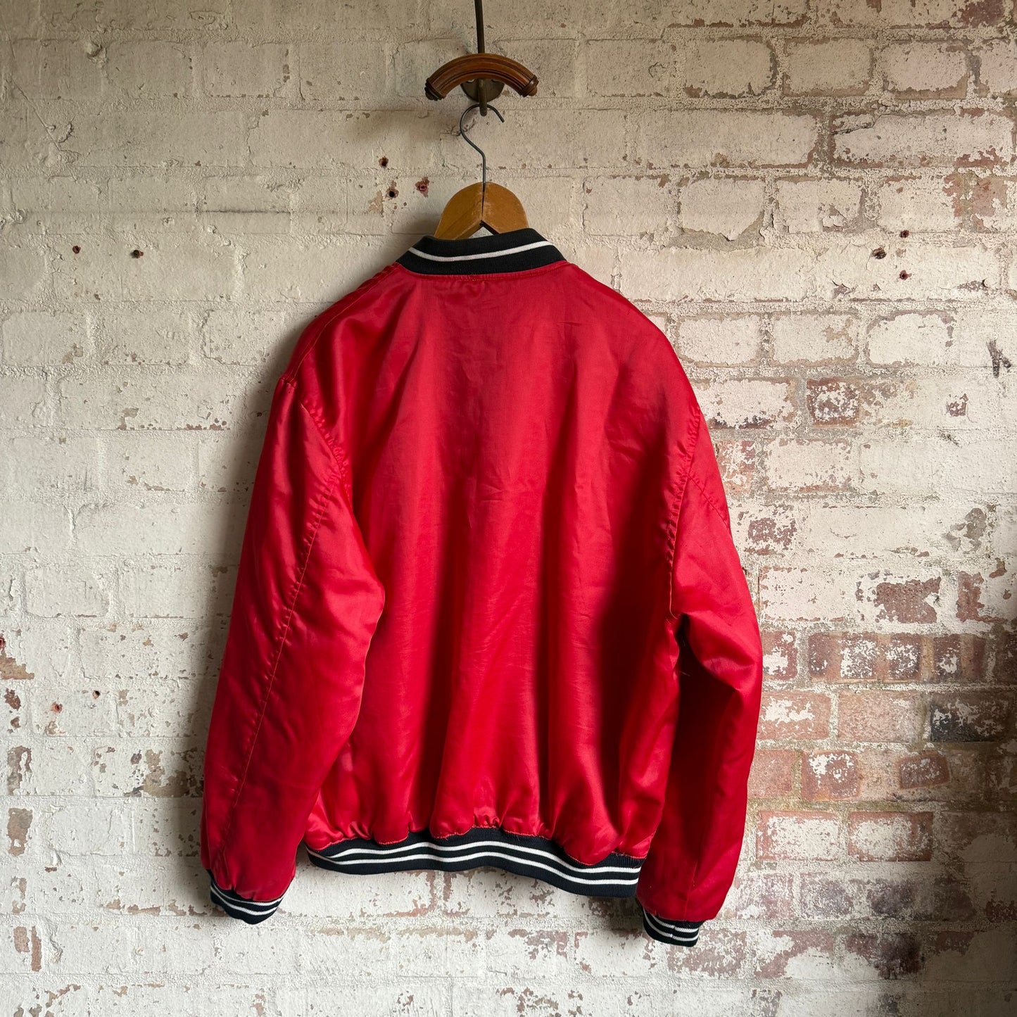 1980s Red College Bomber Jacket