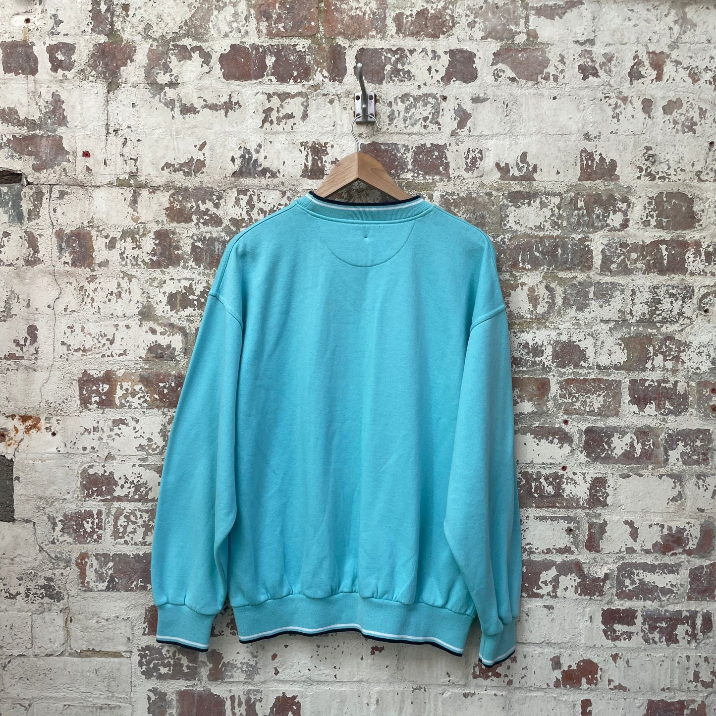 vintage 1990s Turquoise Blue Reebok Sweatshirt Jumper