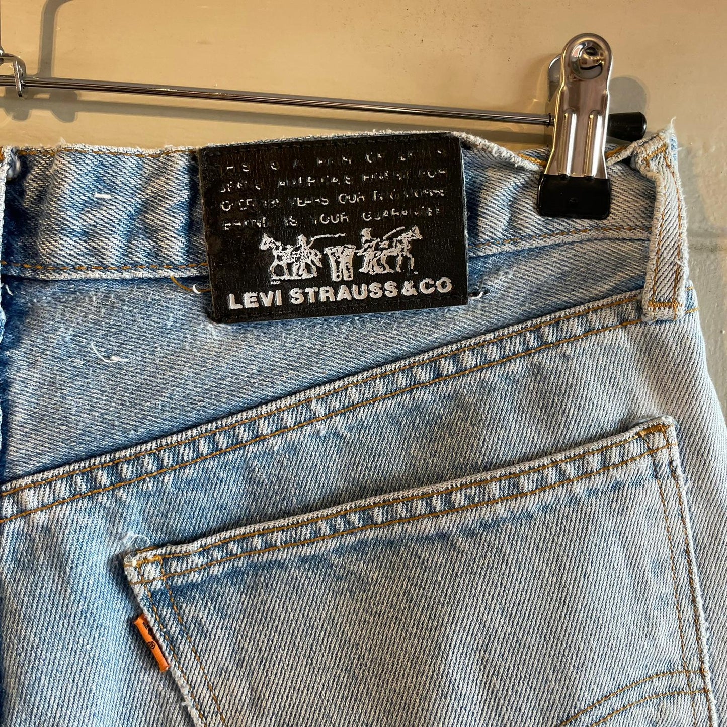 1980s Light Blue Levi Shorts Jorts