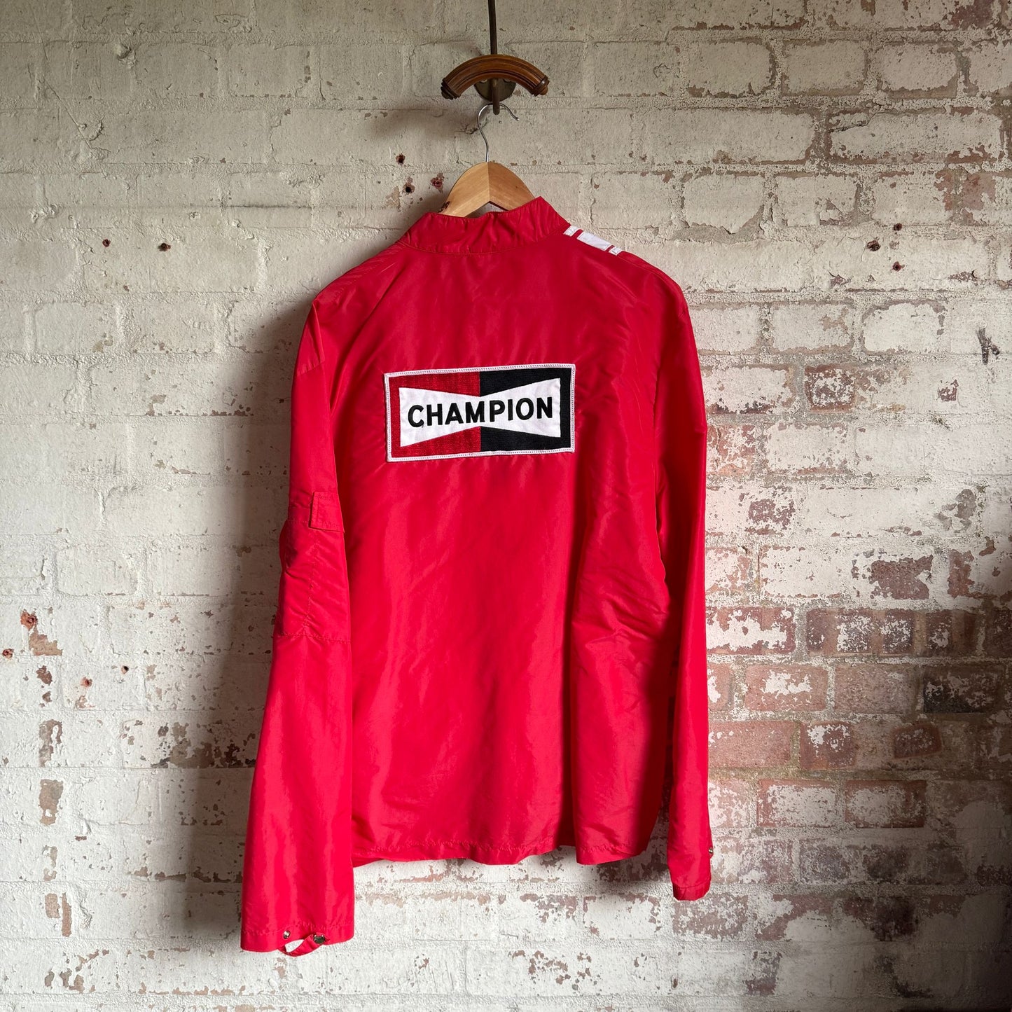1980s Red Champion Racing Track Jacket