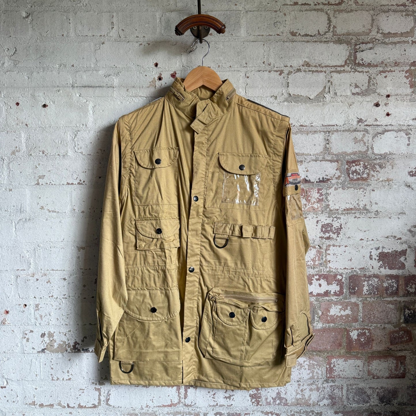 1990s Beige Unusual Tactical Jacket