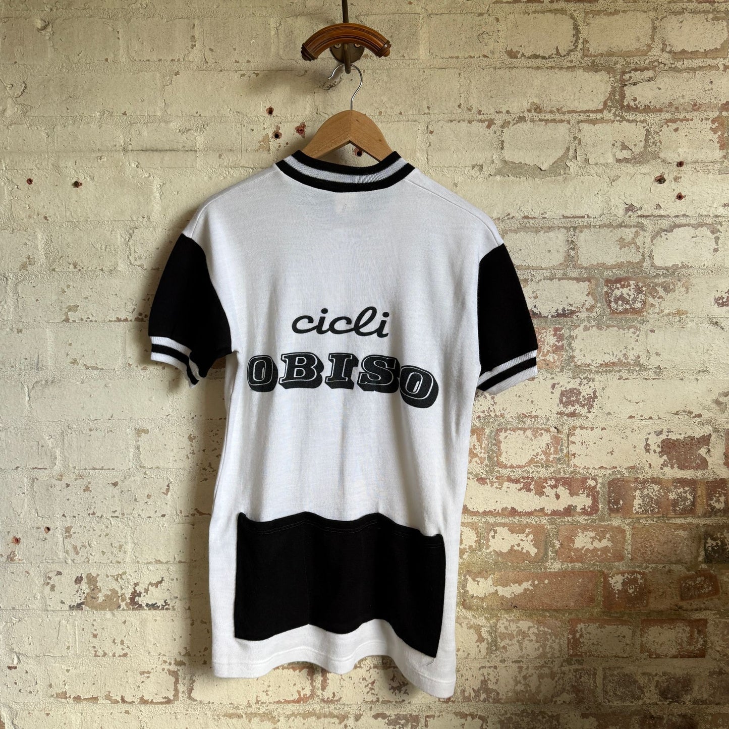 1970s White Embroidered Cycling Jersey Shirt