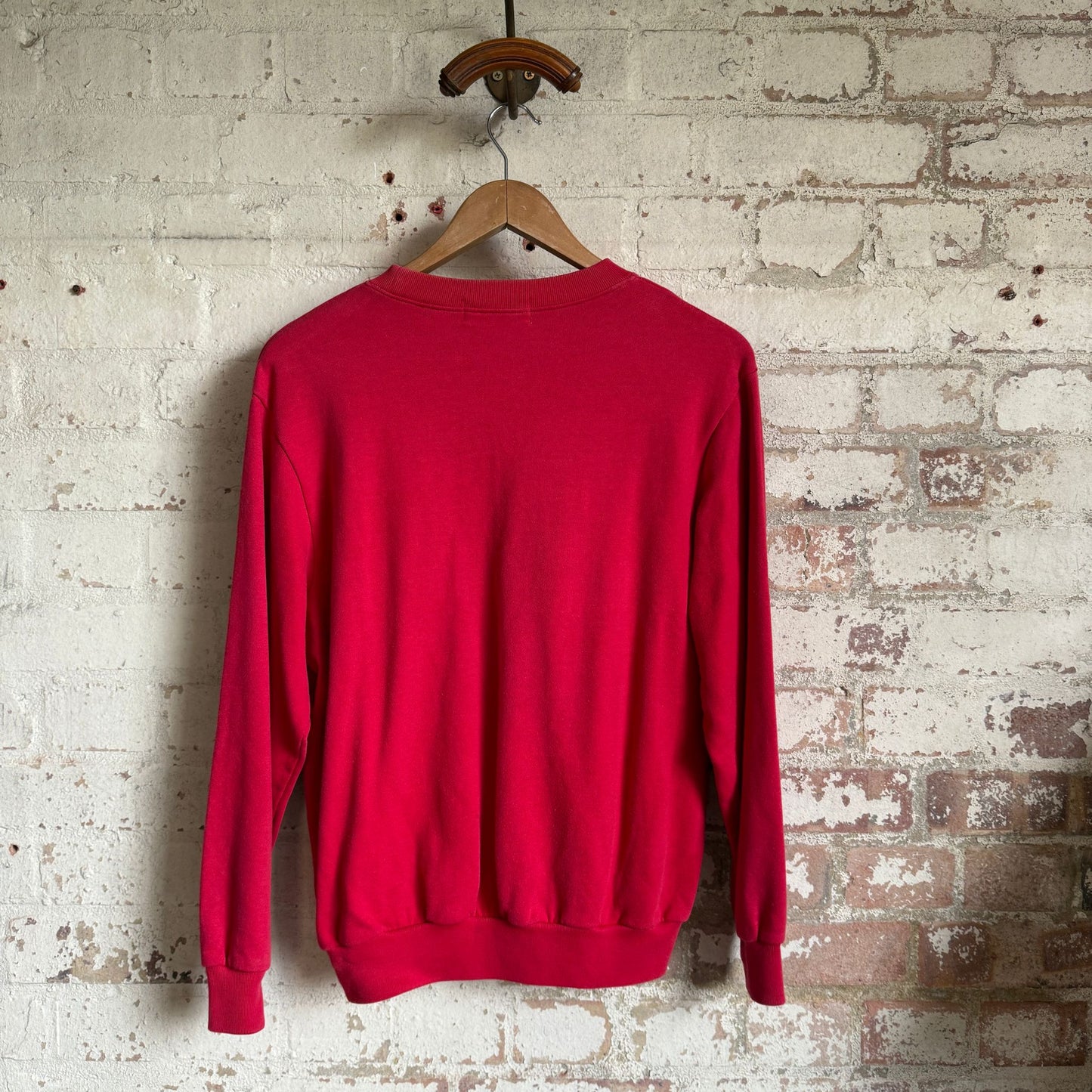 1990s Red Blank Logo Sweatshirt