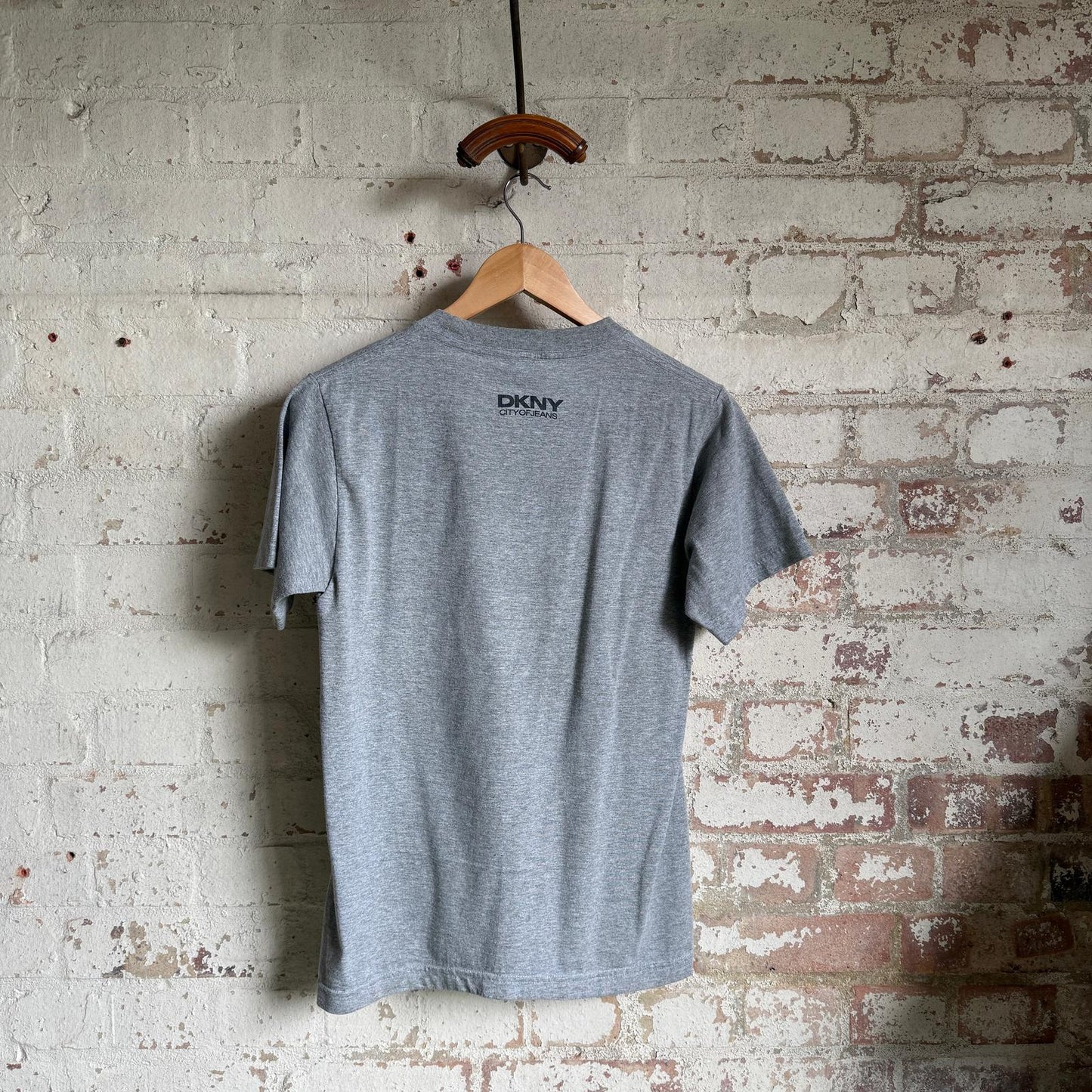 1990s Grey Graphic DKNY T-Shirt