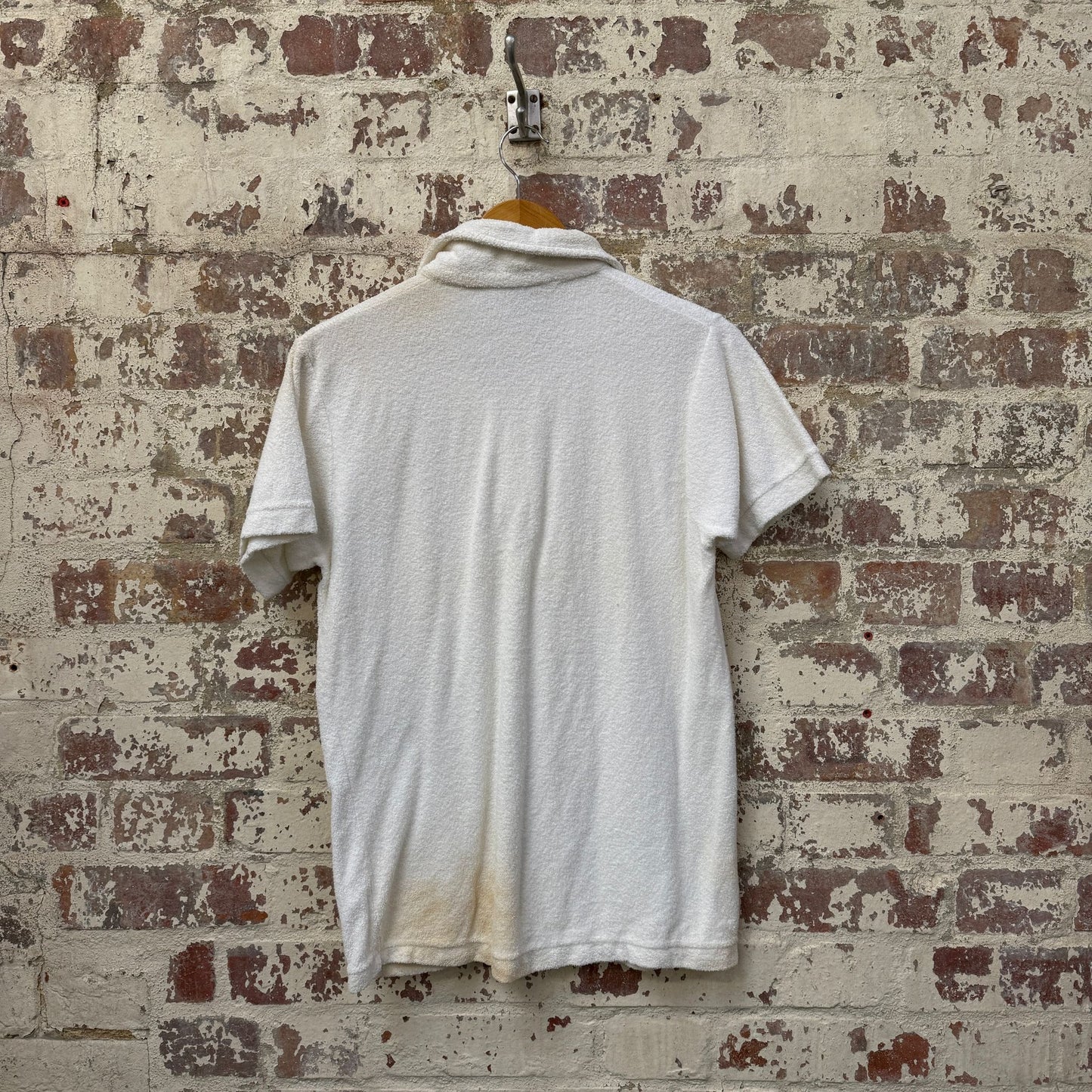 1970s White Morley Towelling Leisure Shirt