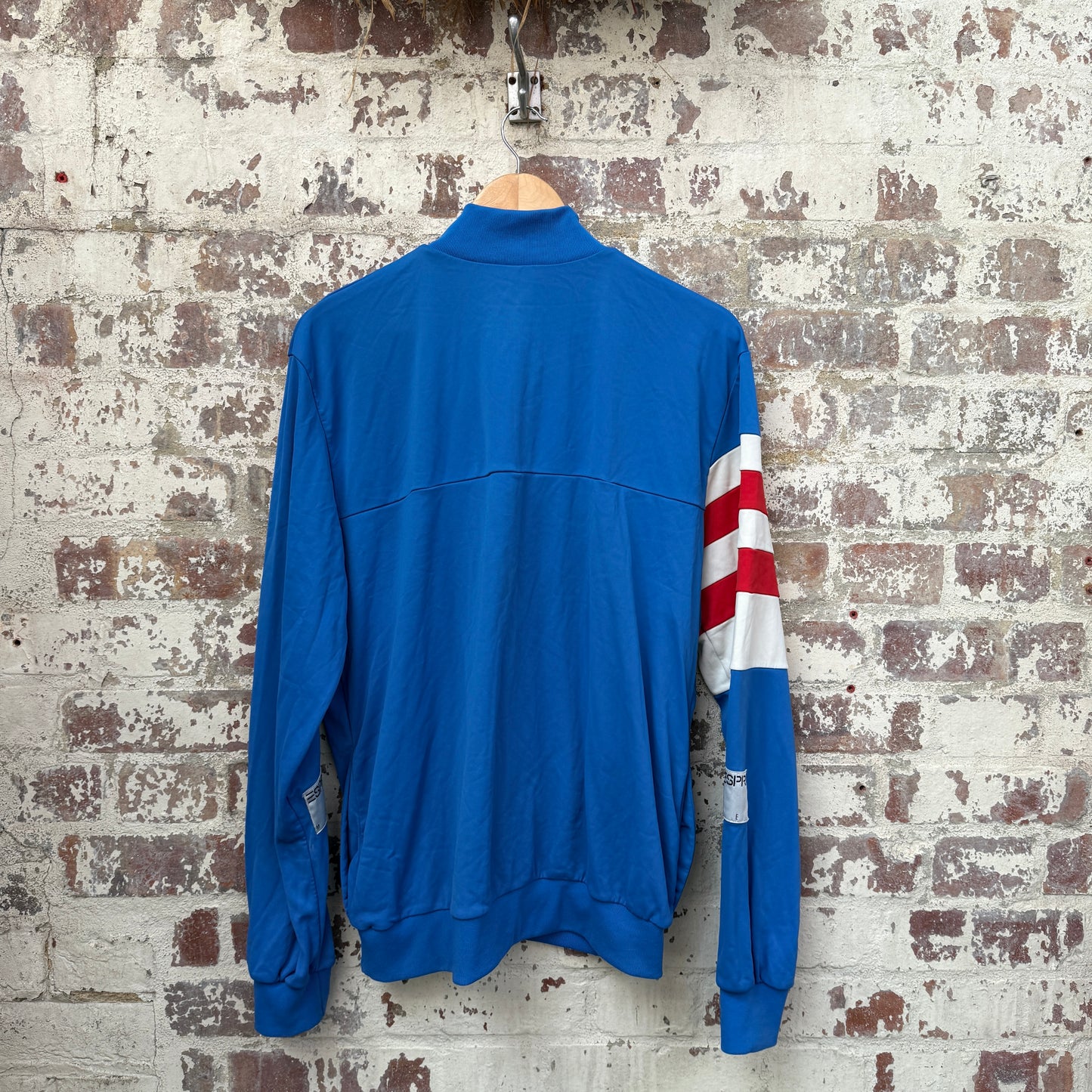 1980s Blue Espirit Zip Track Top Jumper