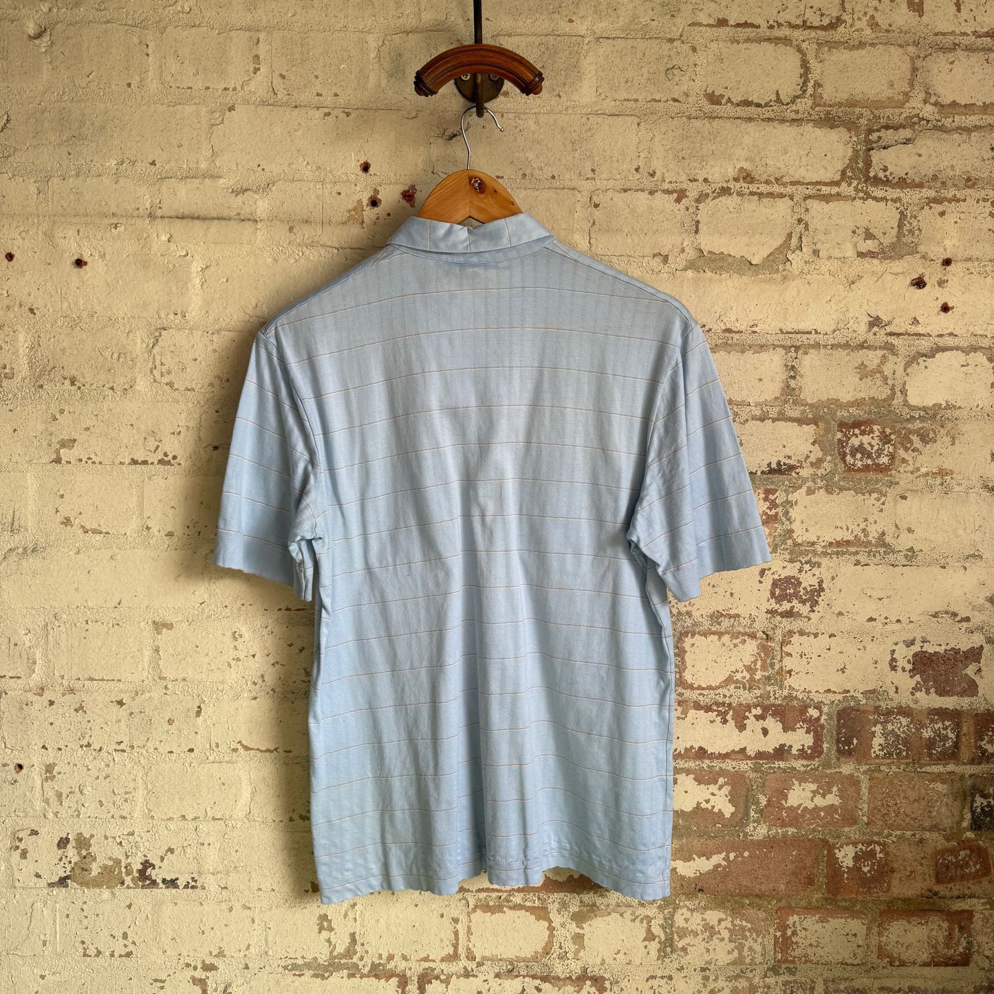 1970s Italian Blue Pocket Polo Shirt