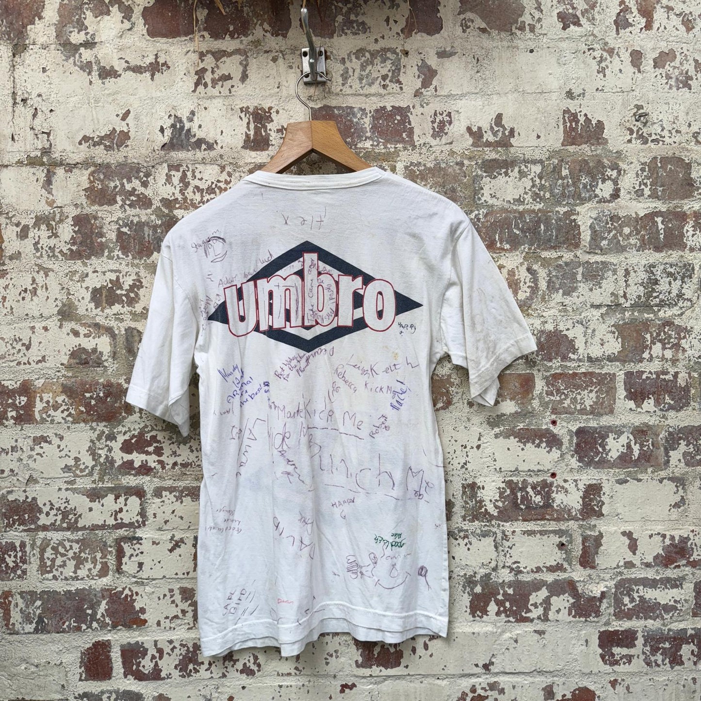 1980s Rare England Football Umbro Graphic T-shirt