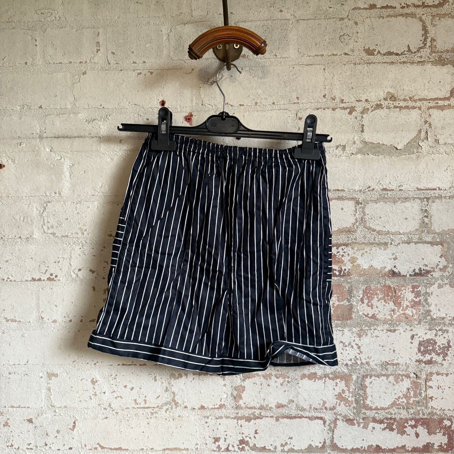 1960s Black Striped British Shorts