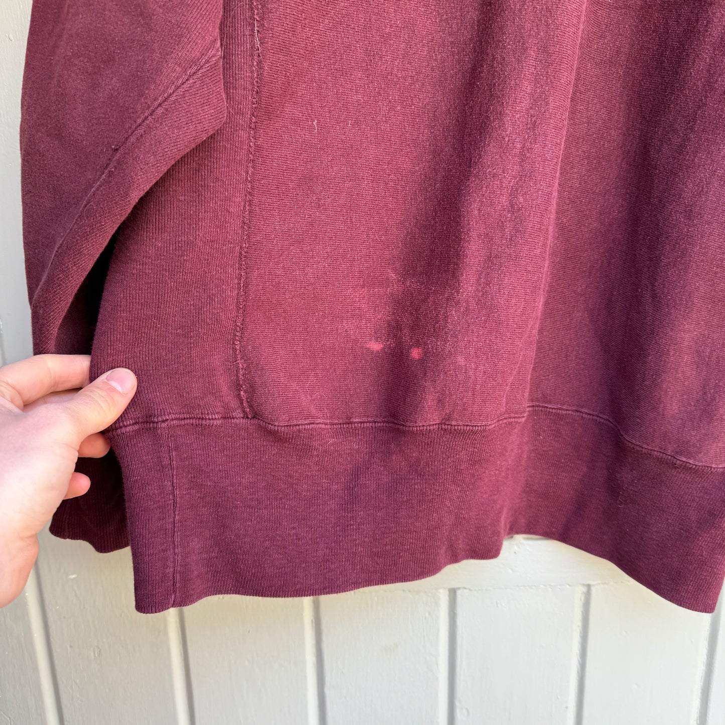 1990s Maroon Champion College Reverse Weave Sweatshirt