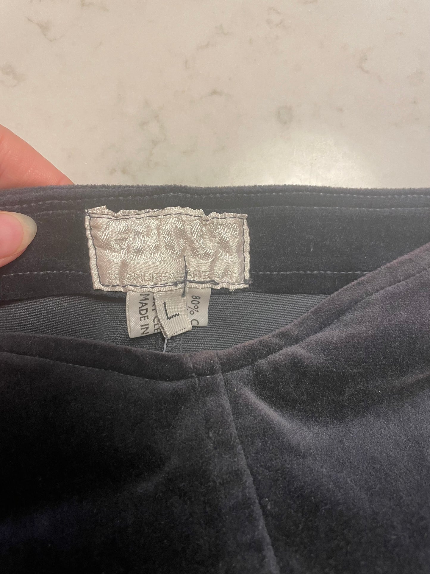 1980s Velour Bandeau Ghost Dress