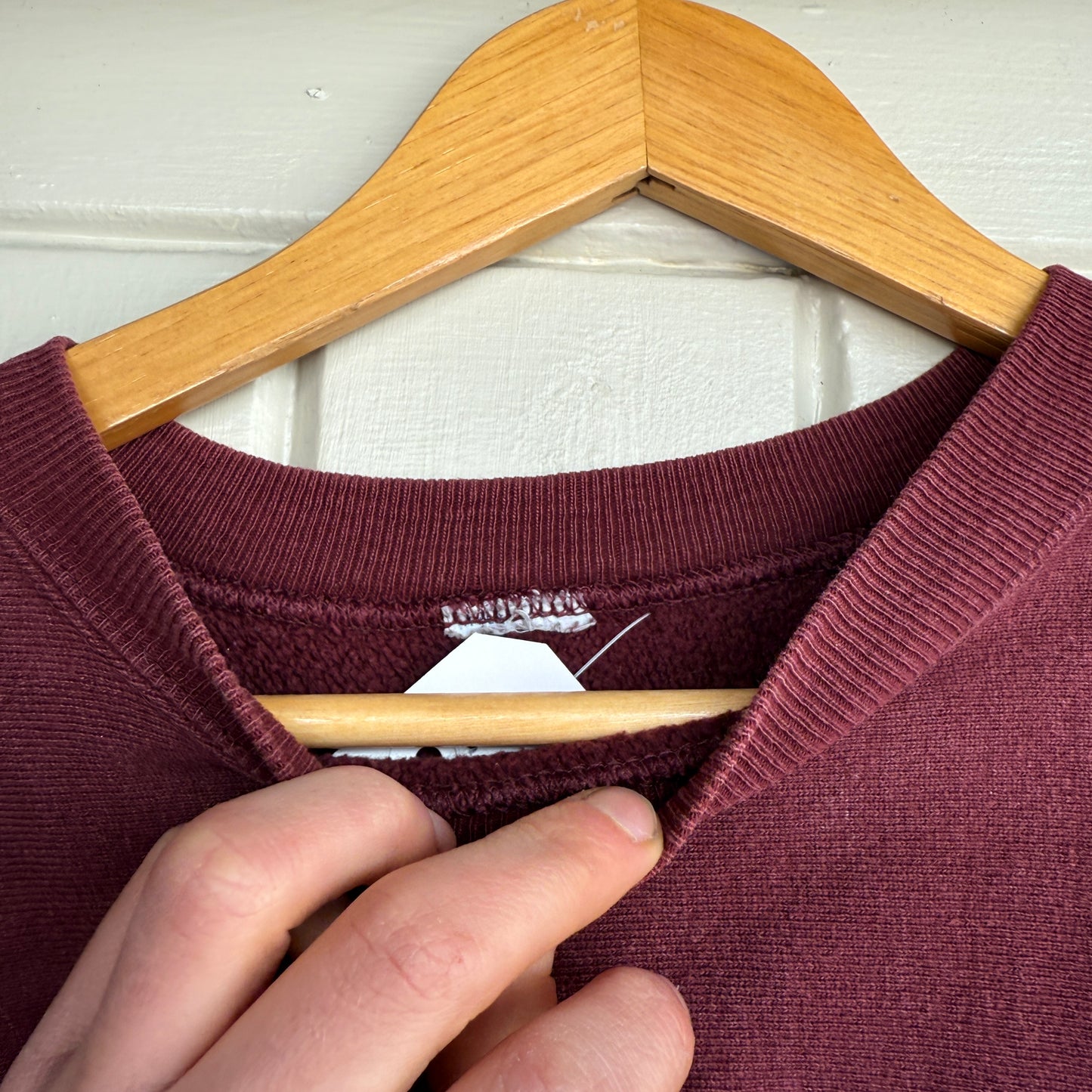 1990s Maroon Champion College Reverse Weave Sweatshirt