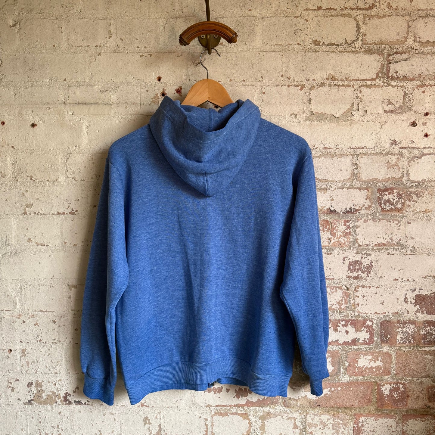 1970s Blue Metal Zip Levis Hoodie