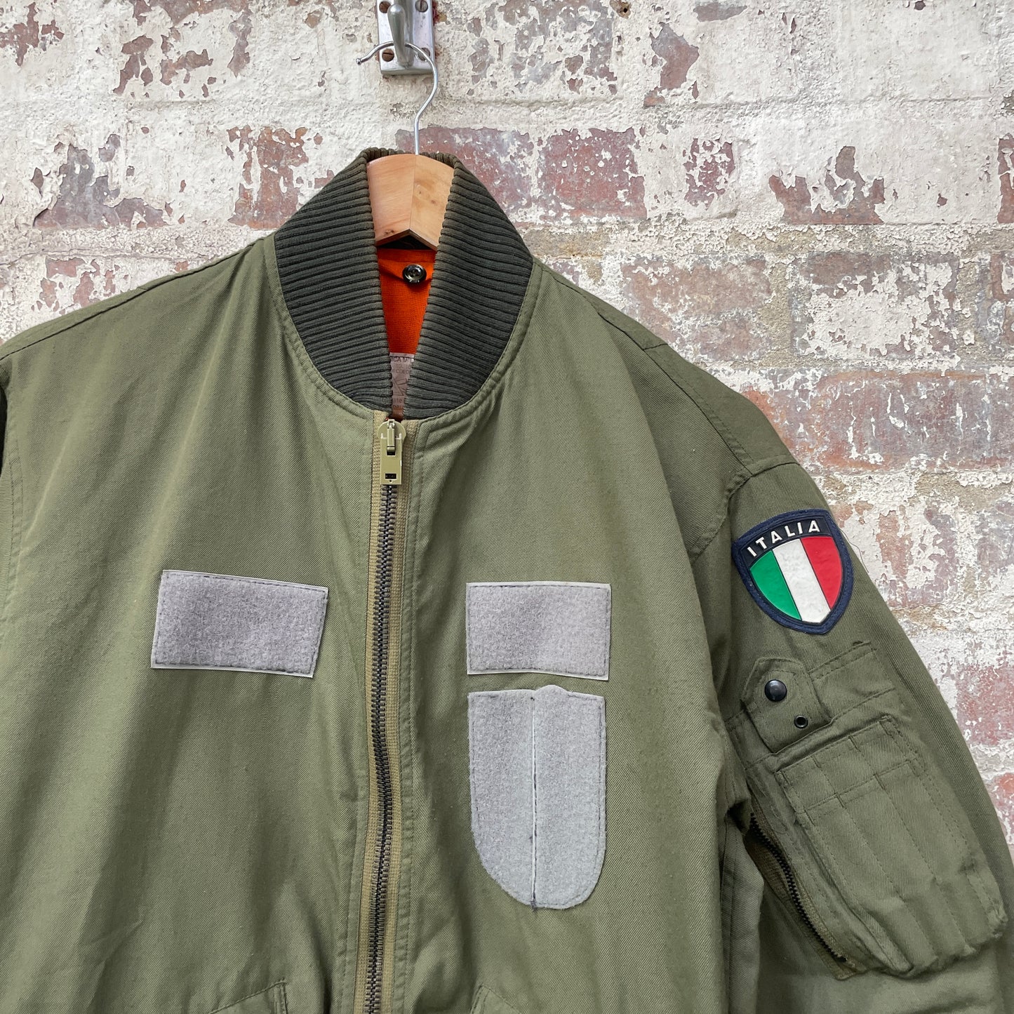 Vintage 1980s Green Bomber Jacket Coat