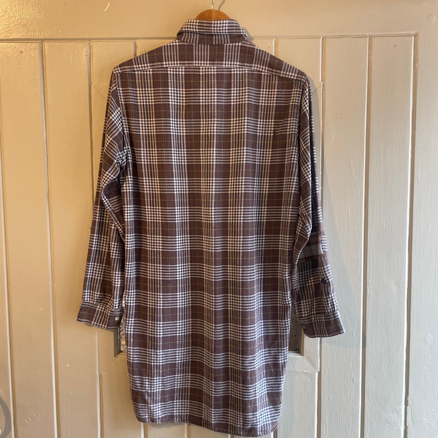 1970s Checkered French Work Button Shirt