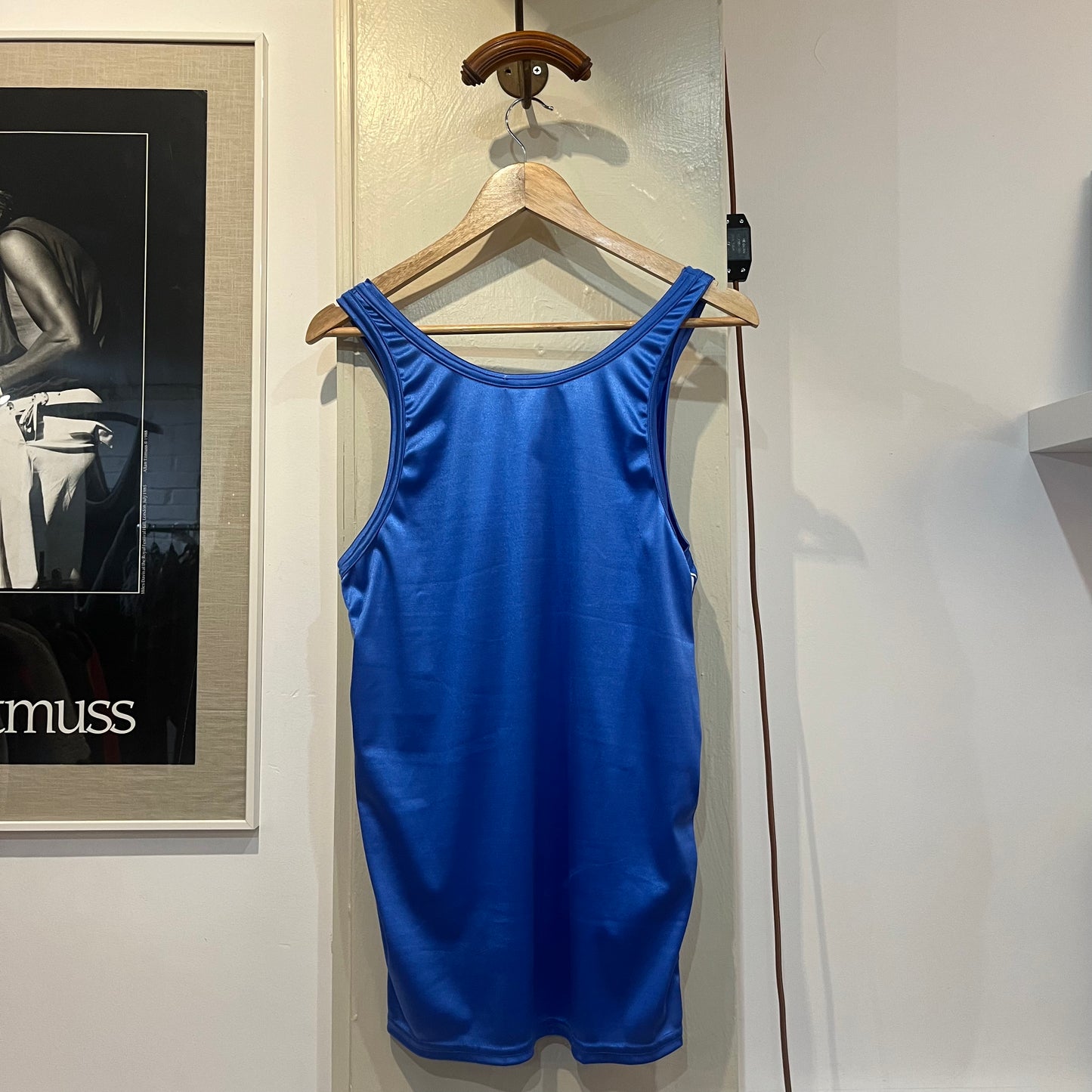 1970s Blue Adidas Italia Vest Top