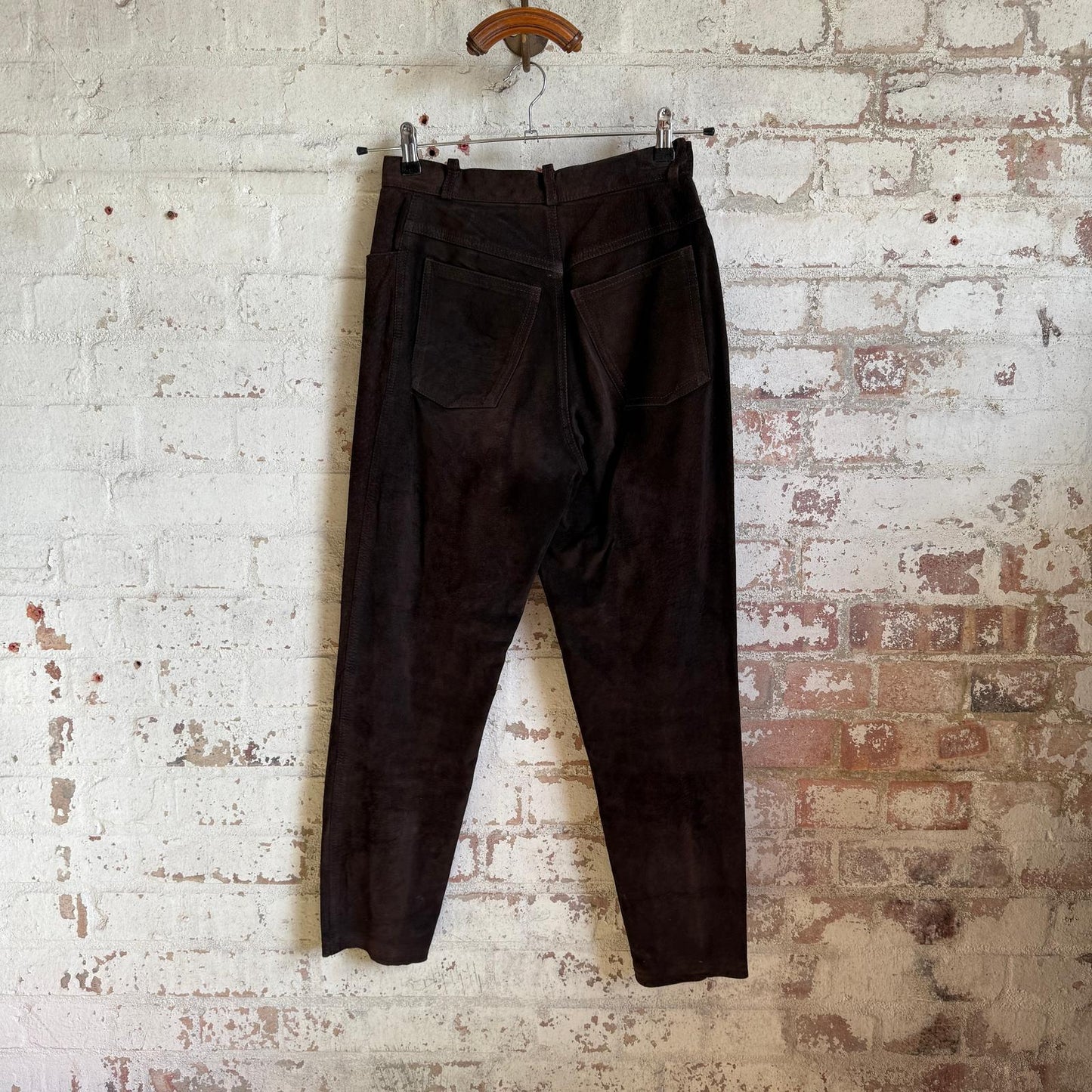 1980s Brown Suede Trousers