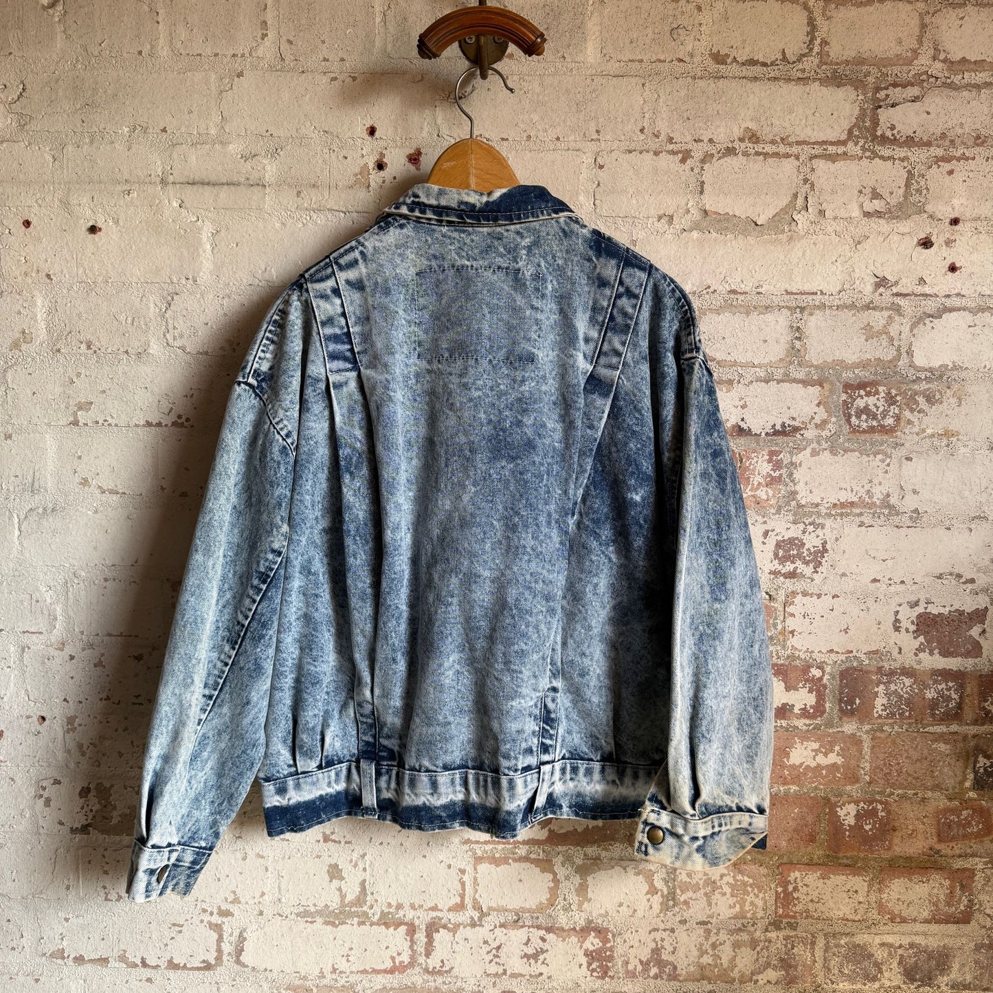 1980s Acid Wash Denim Jacket Coat