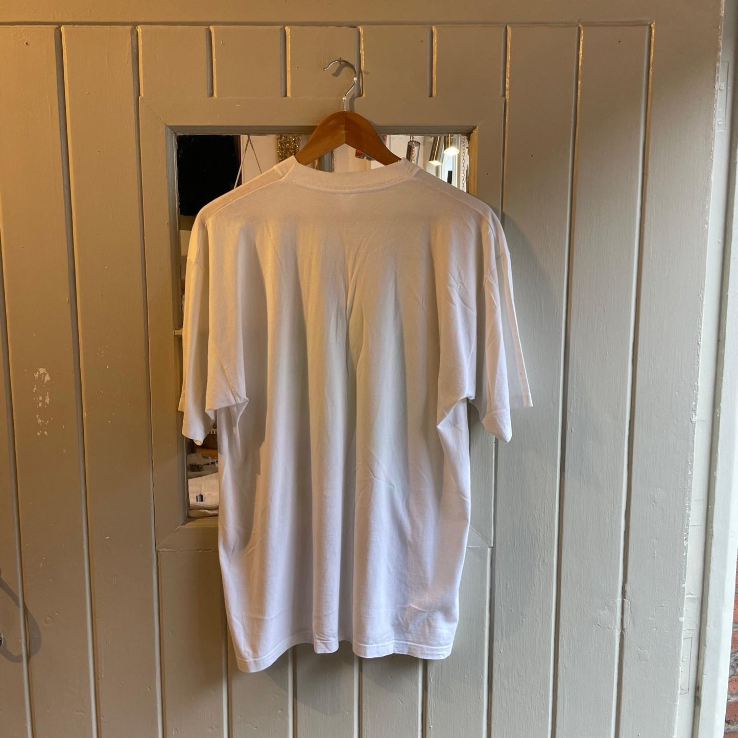 1990s White B&Q Worker Graphic T-shirt