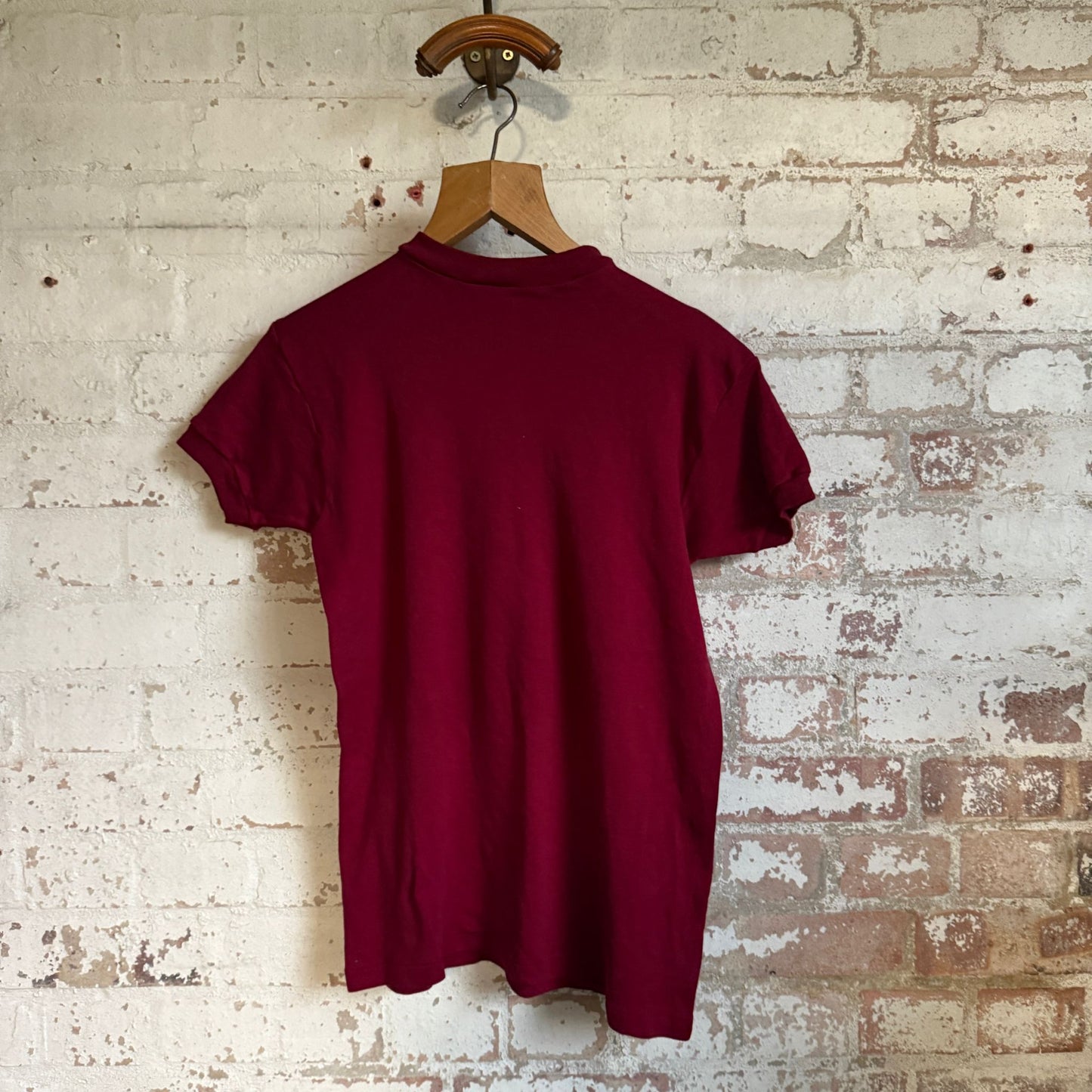 1970s Burgundy Blank T-shirt