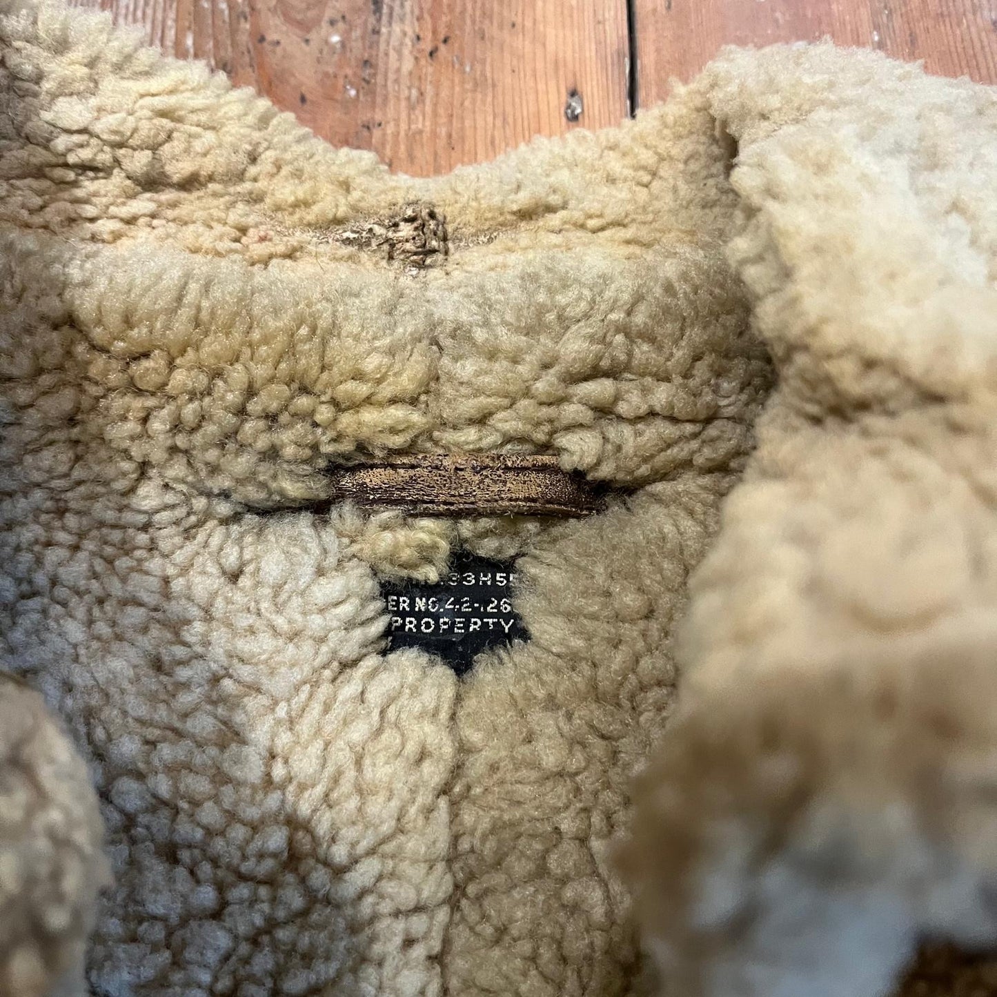1940s WW2 B3 Sheepskin Flying Jacket Coat