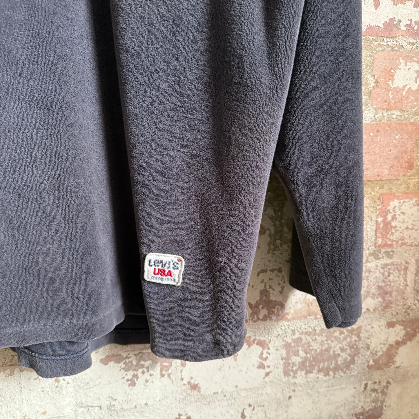 1990s Grey Zip Levis Fleece