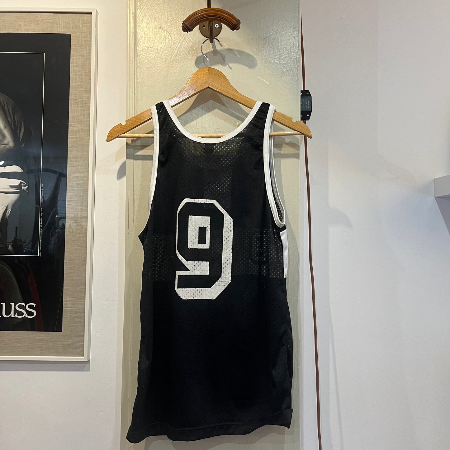 1980s Black Diadora Sports Vest