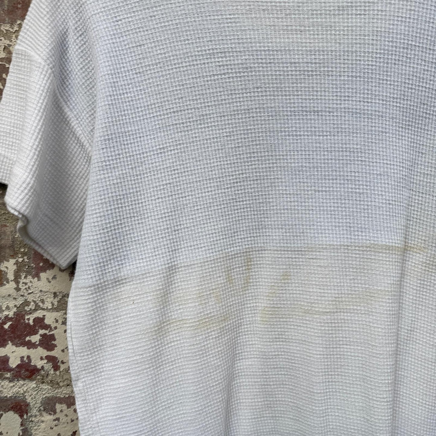 1970s Blue and White Waffle Cagney T-shirt