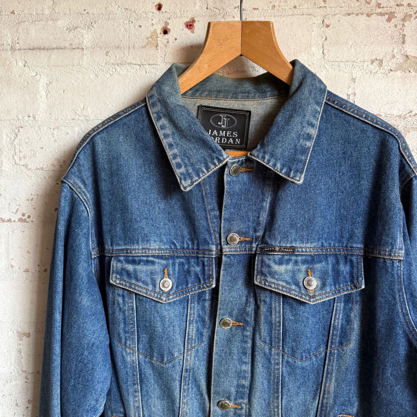 1990s Blue Denim Boxy Jacket