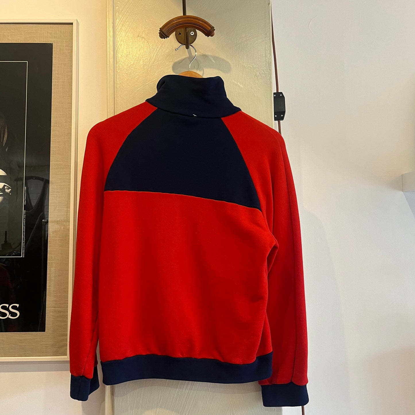 1980s Navy and Red Merboso Track Top