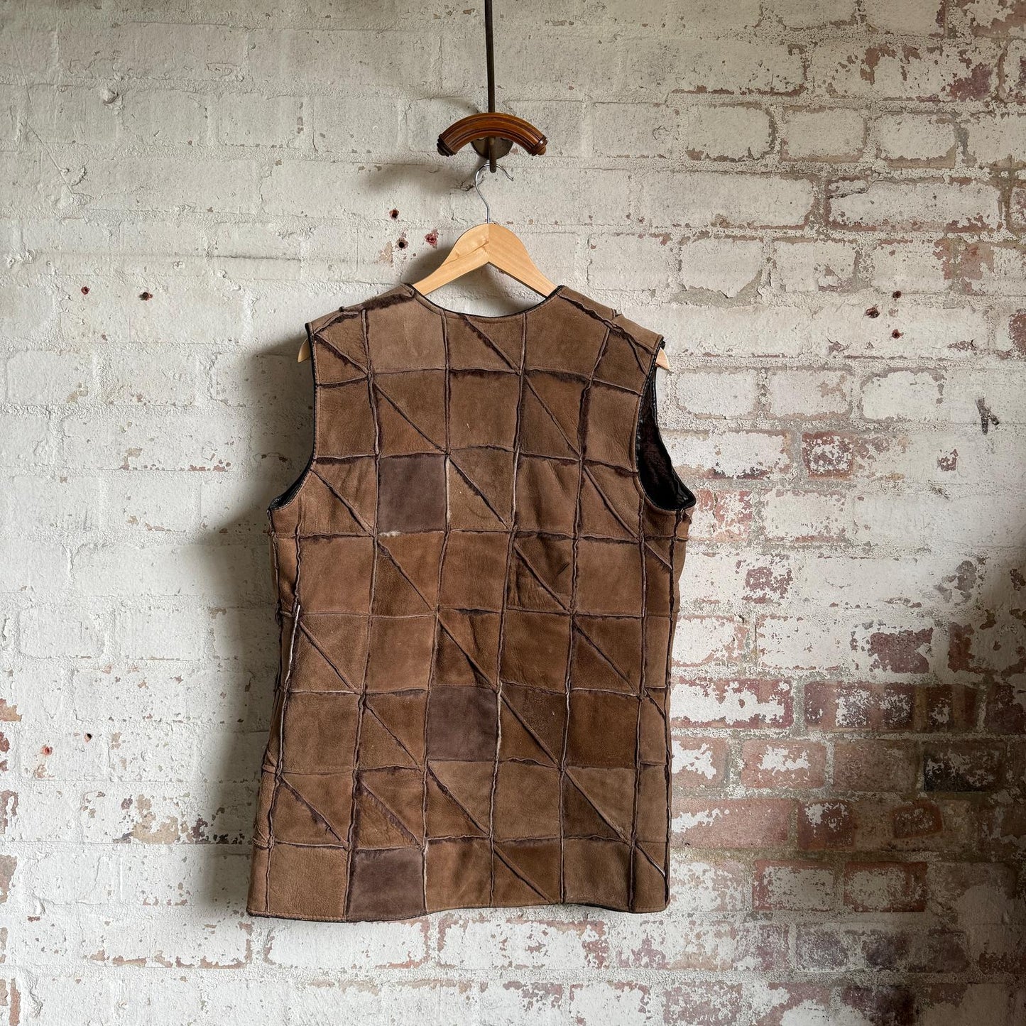 1970s Leather Suede Gilet Jacket